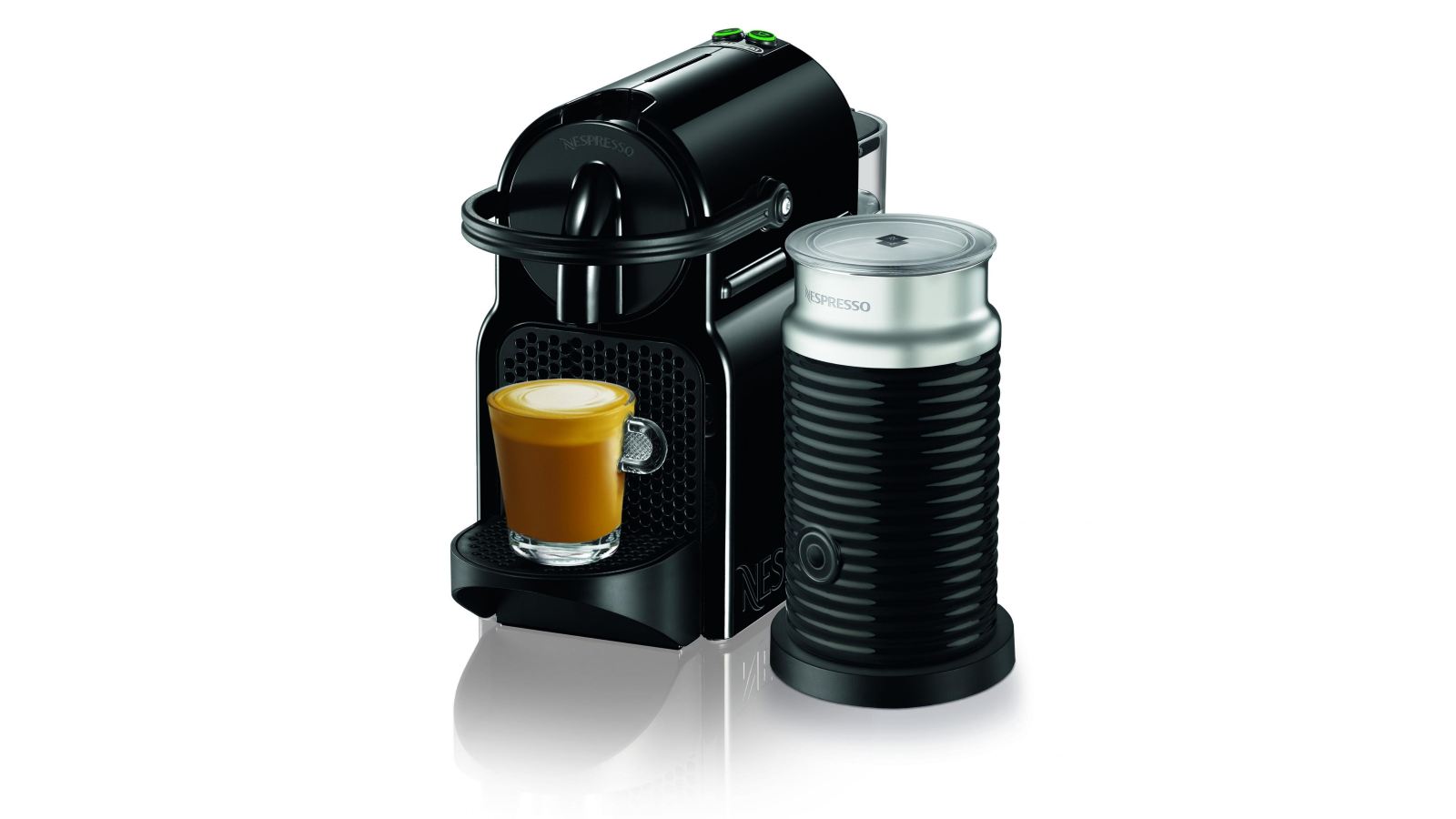 Buy Nespresso Inissia Coffee Machine with Milk Frother DeLonghi - Black | Harvey Norman AU