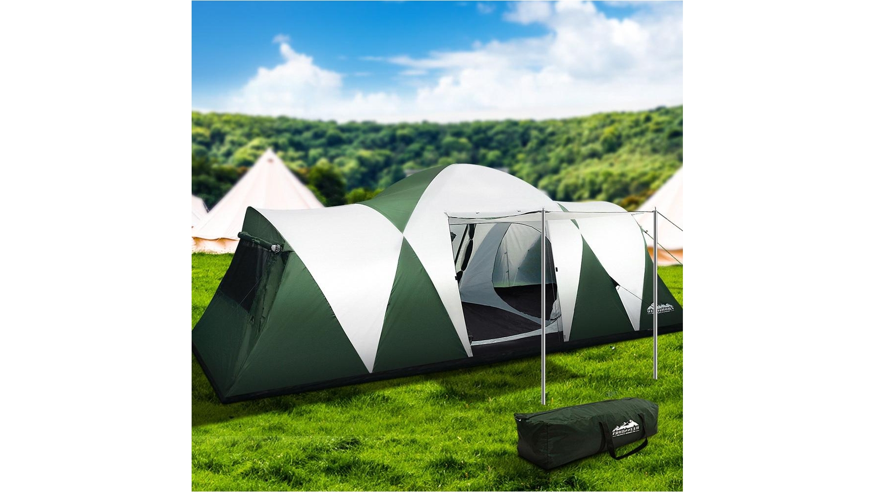 Buy Weisshorn Family Camping Tent 12 Person Green Harvey Norman Au