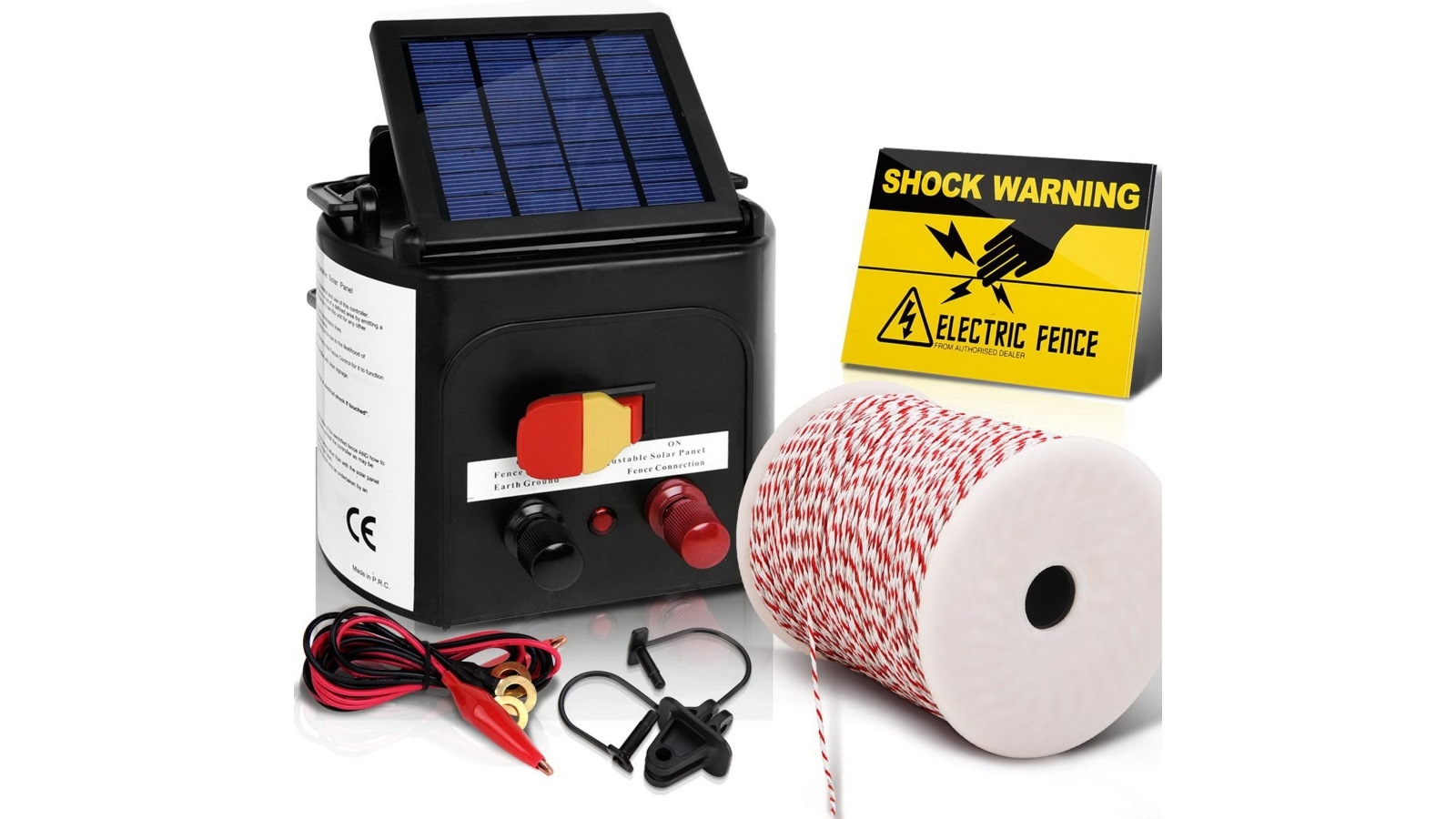 Buy Giantz 5km 0 15j Solar Electric Fence Energiser 500m Wire Harvey Norman Au Buy Giantz 5km 0 15j Solar Electric Fence Energiser 500m Wire Harvey Norman Au