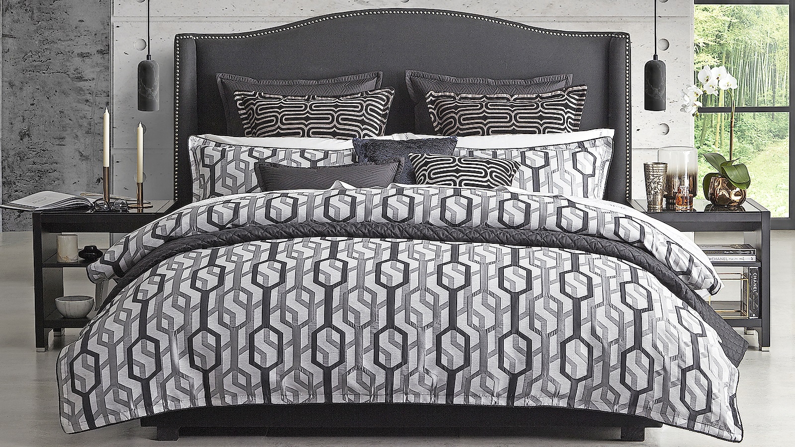 Buy Fraser Pewter Queen Quilt Cover Set Harvey Norman Au