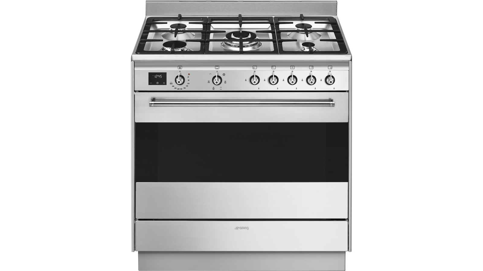 smeg 900mm dual fuel freestanding cooker