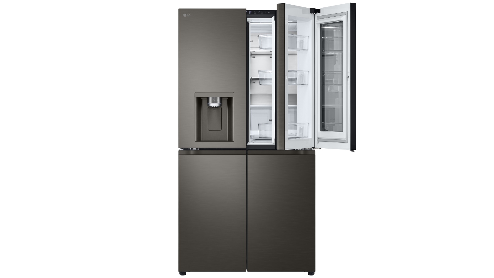 lg french door fridge black stainless