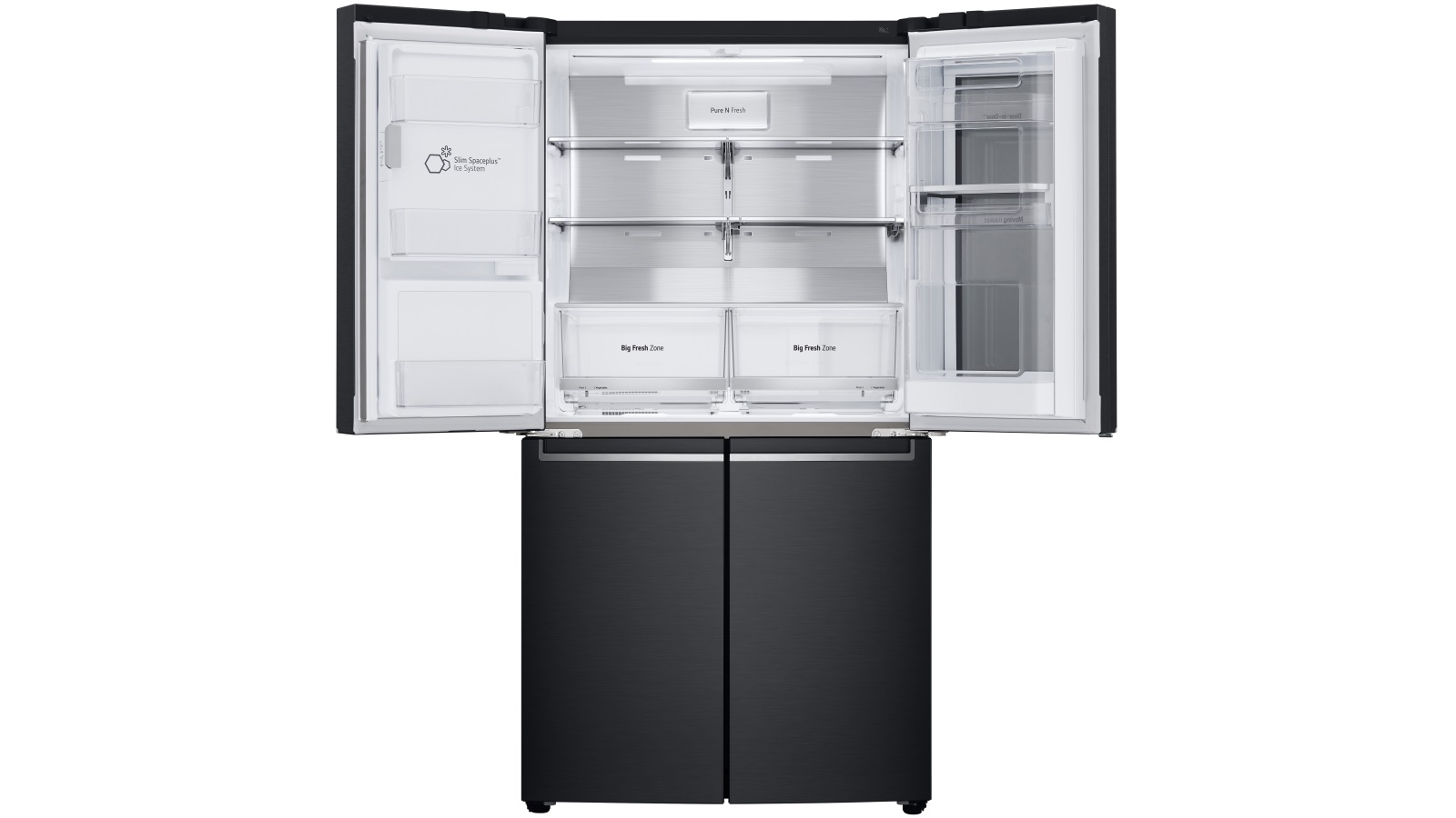 Buy Lg 910l French Door Fridge With Instaview Door In Door Matte Black Harvey Norman Au