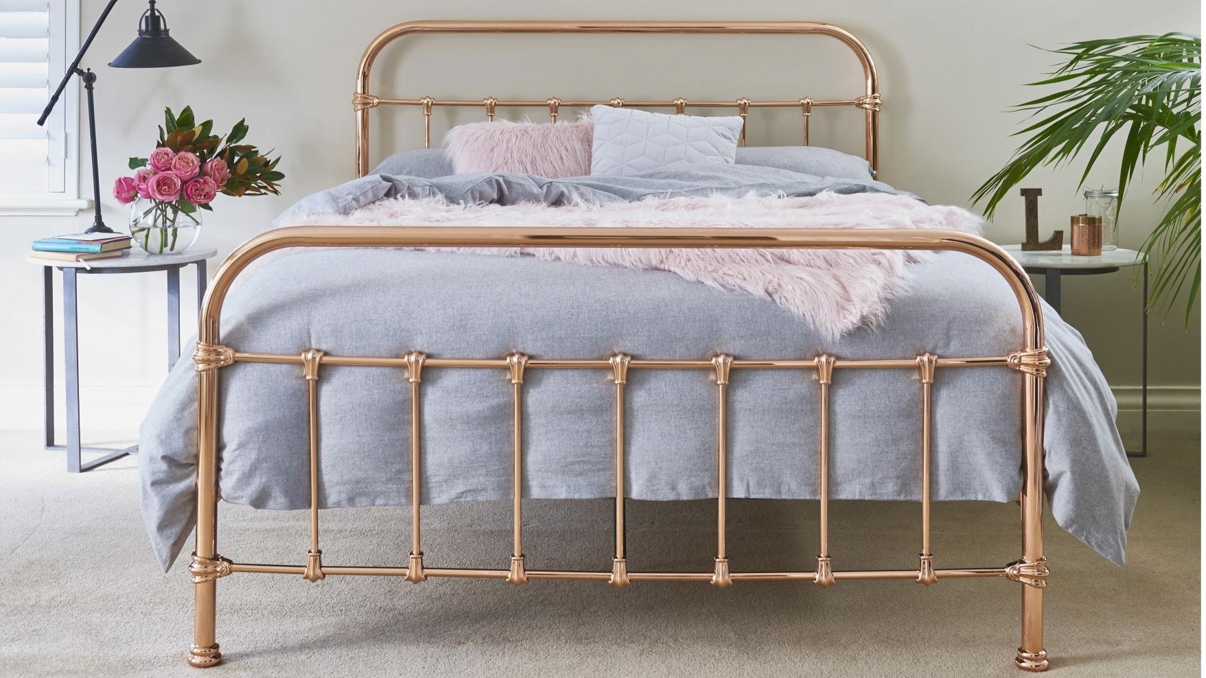 Buy Shelby Bed Rose Gold Harvey Norman Au