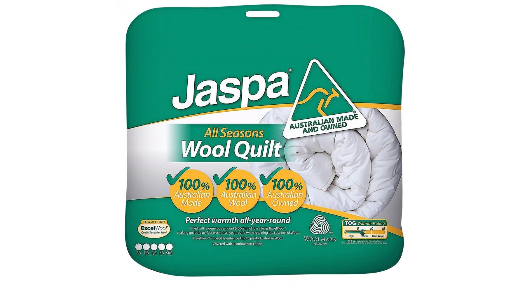 jaspa all seasons wool quilt