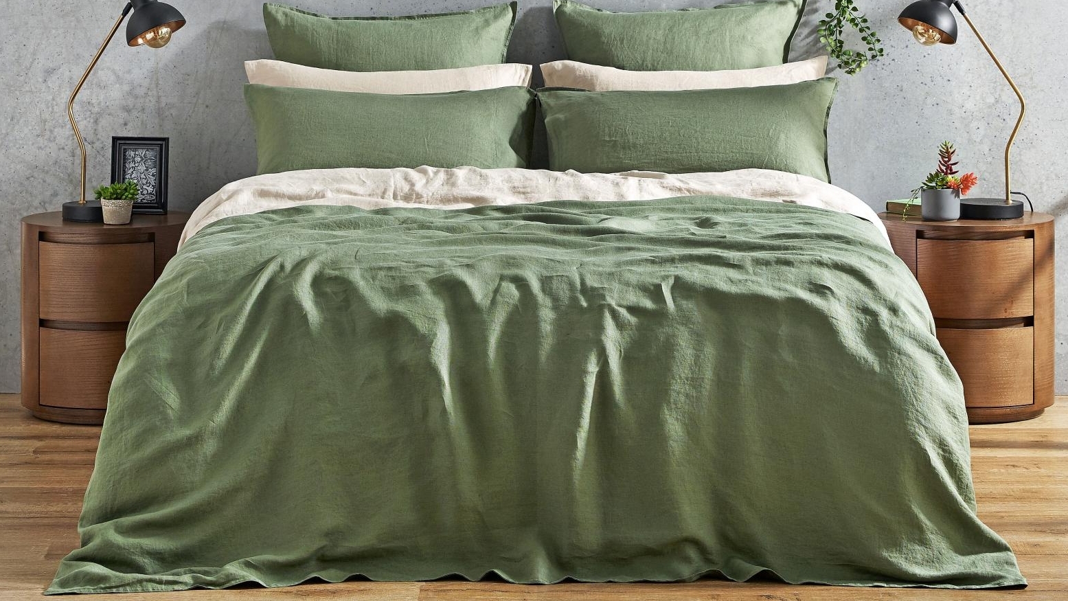 olive quilt cover king