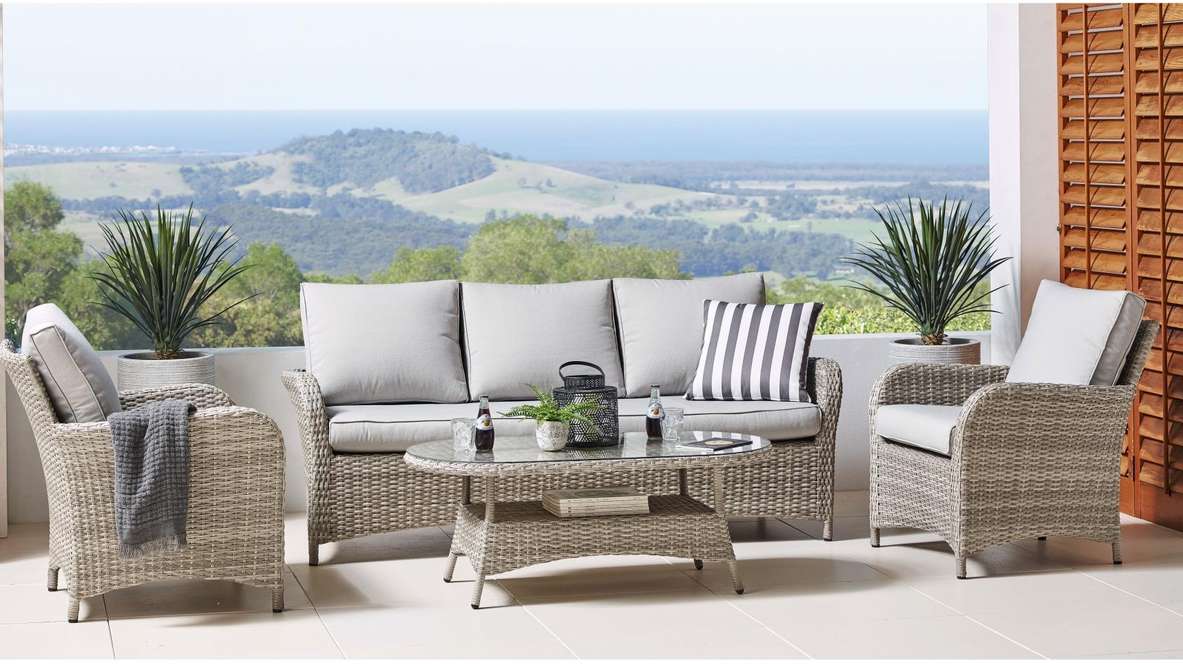 Buy Condor 4-Piece Outdoor Lounge Setting | Harvey Norman AU