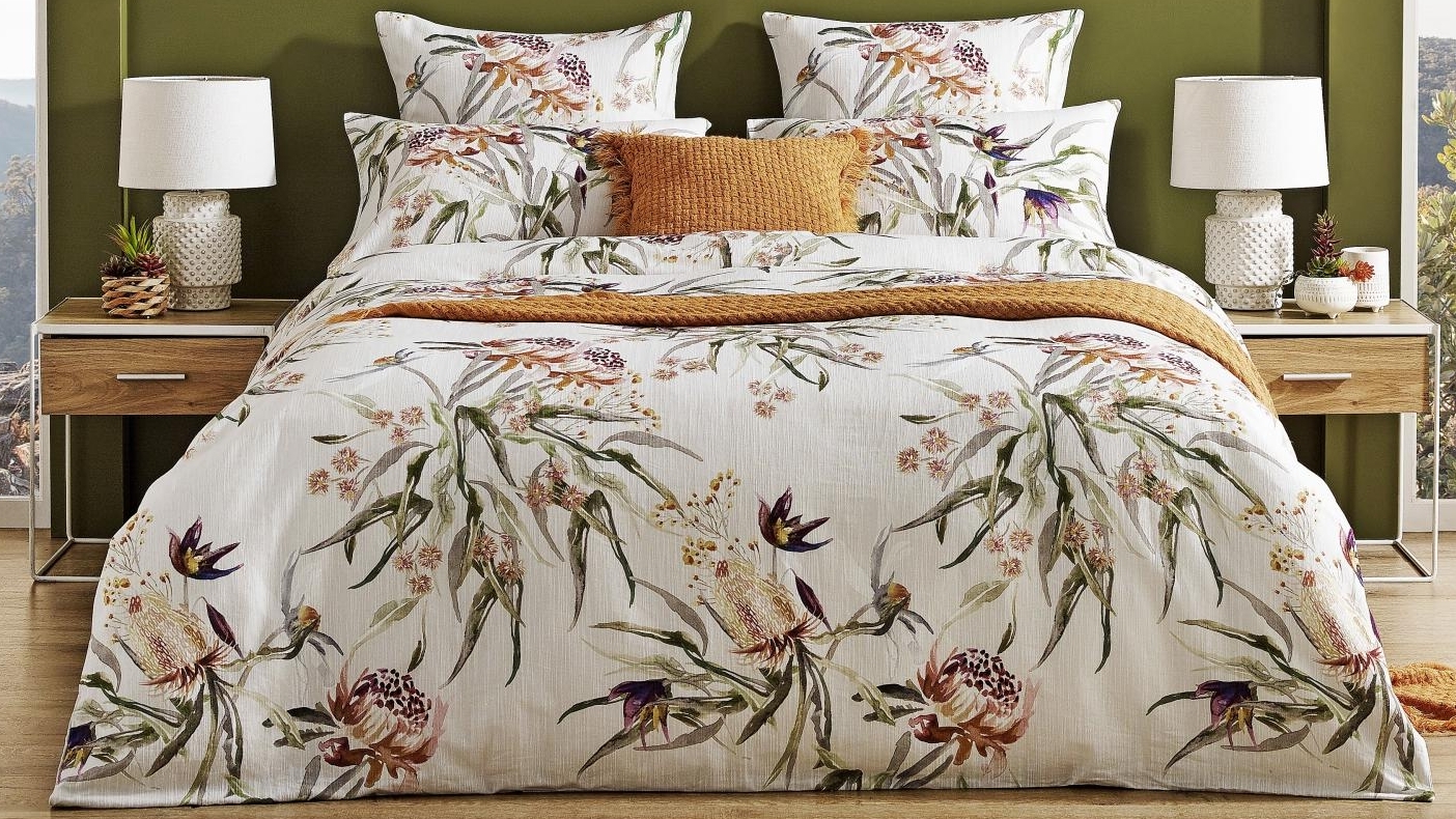 native flower quilt cover