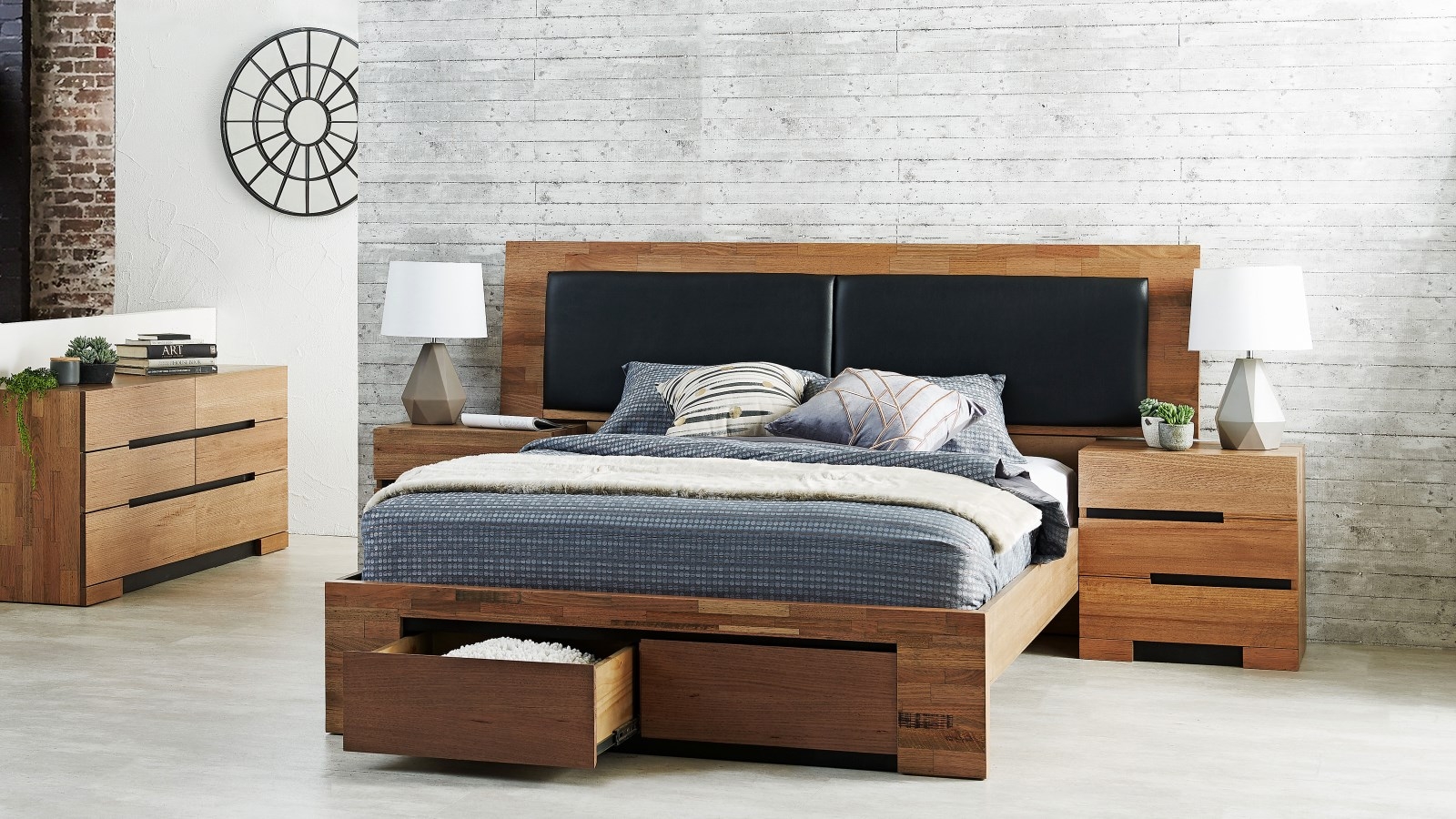 Buy Blaxton Extended Queen Bed Harvey Norman Au