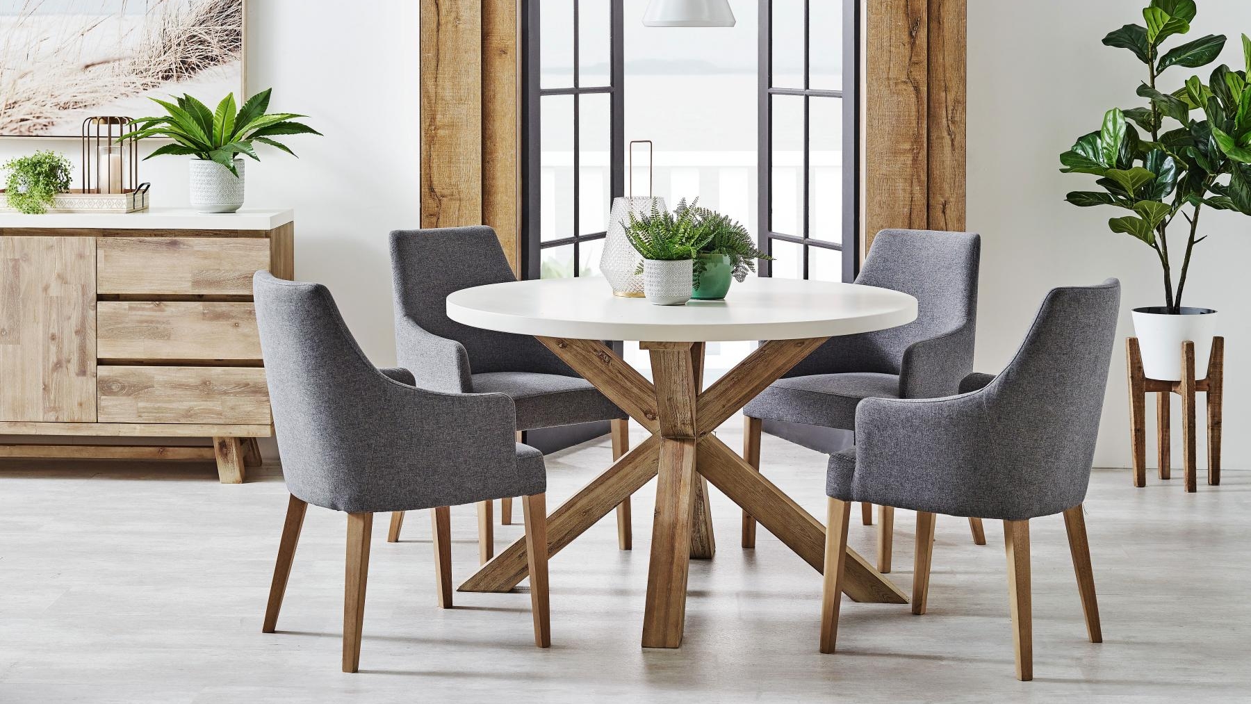 Buy Charleston 5 Piece Round Dining Setting Harvey Norman Au