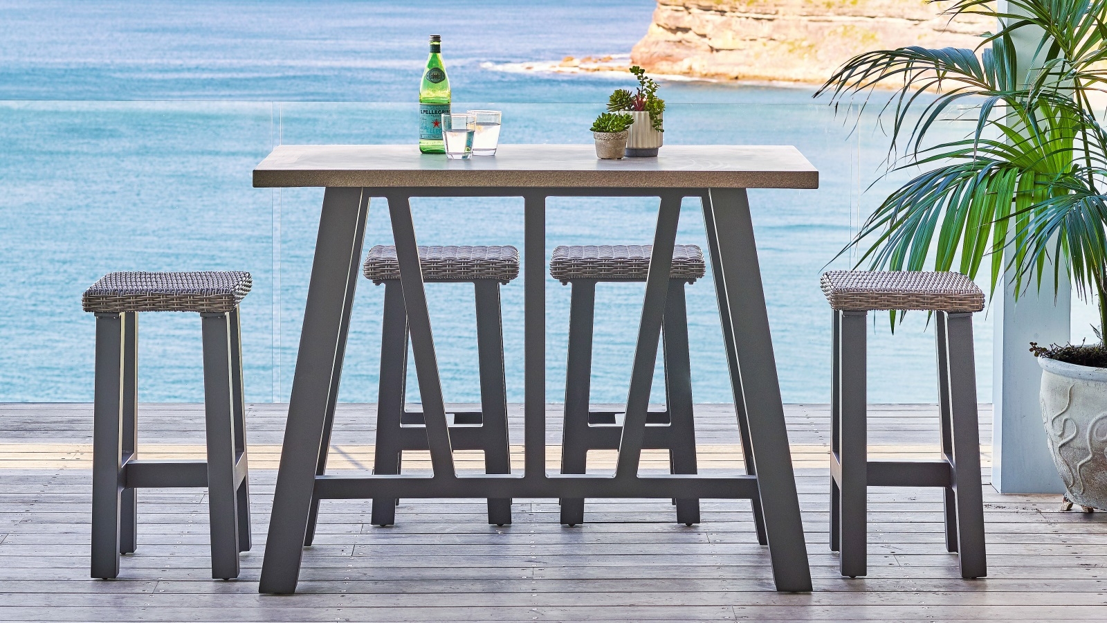Tonic 5 Piece Outdoor Rectangular Bar Setting Harvey Norman Au 5 Piece Outdoor Rectangular Bar Setting, Outdoor High Bar Table Setting