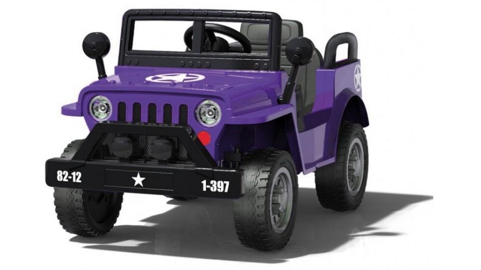 purple ride on jeep