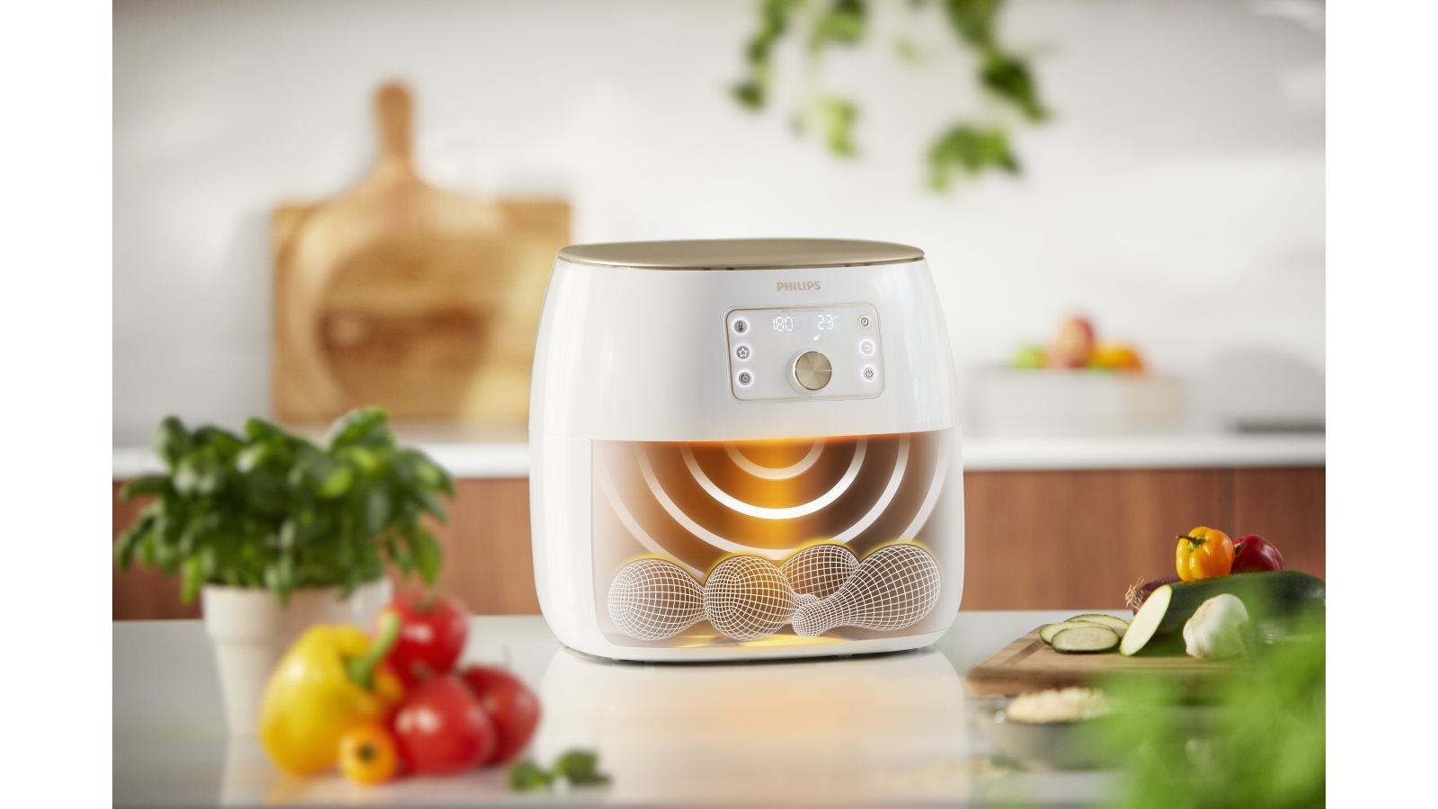 Philips Airfryer XXL Smart White Champagne HD9870/20 MYER