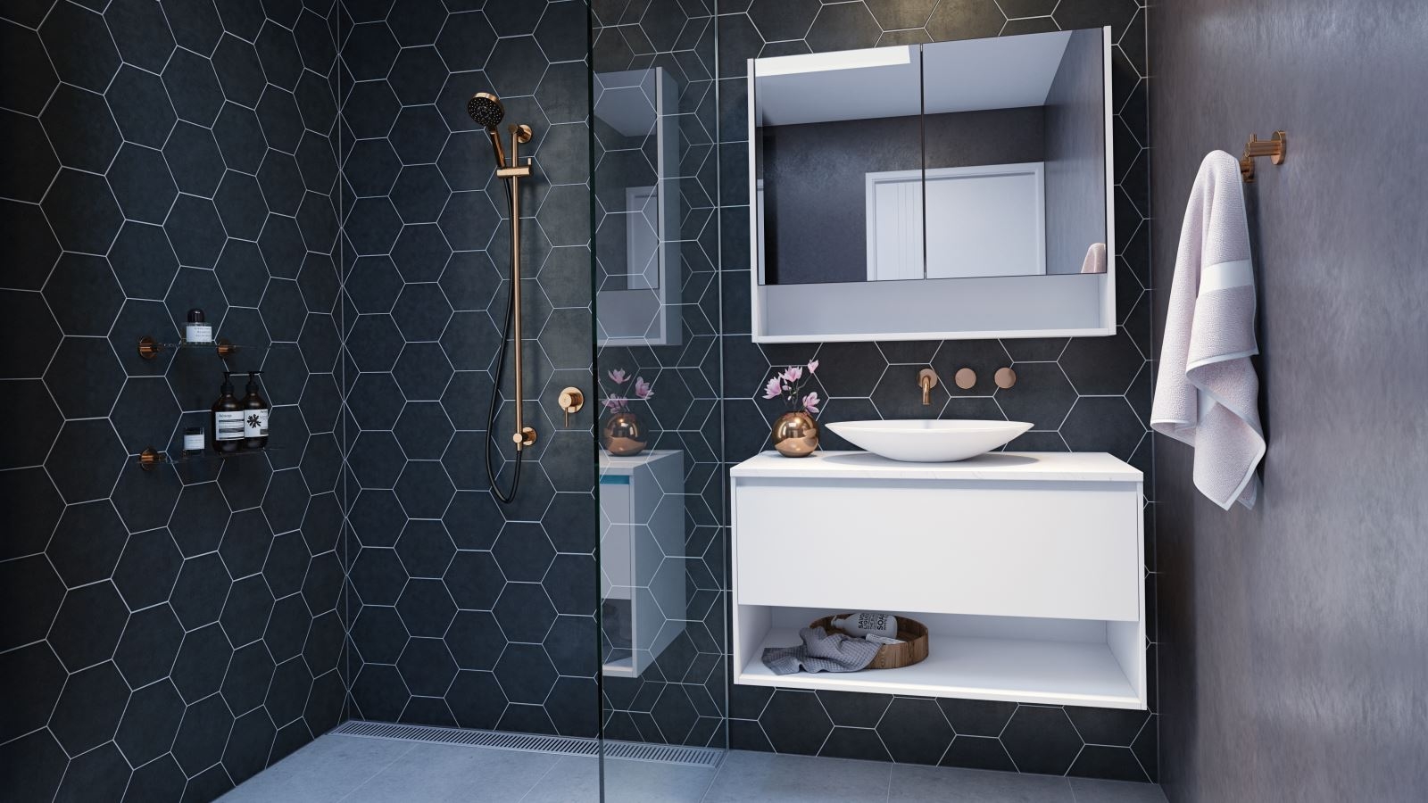 Buy Timberline Baltimore 900mm Wall Hung Vanity With Stone Top Harvey Norman Au