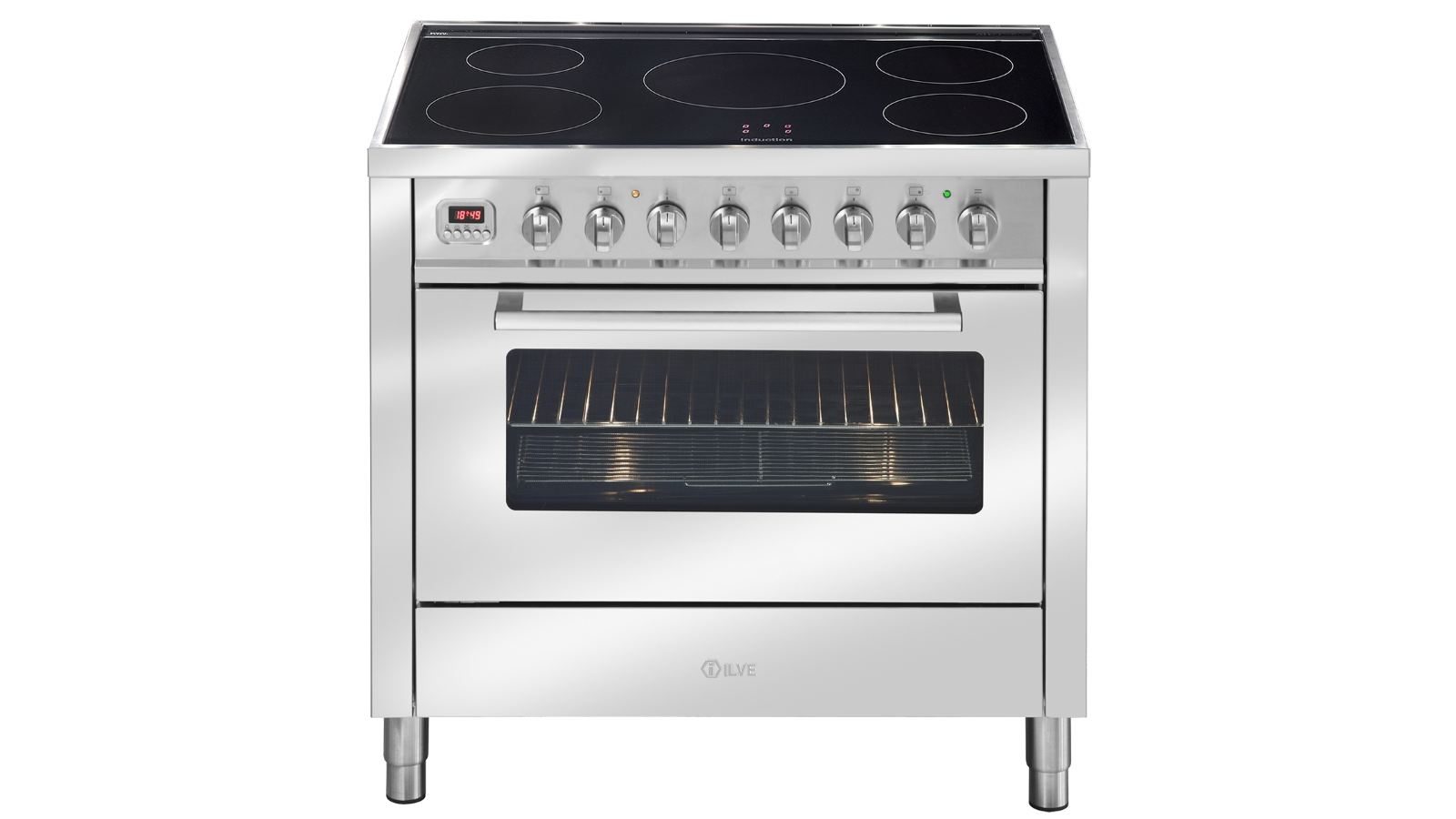 ilve 900mm induction electric freestanding cooker