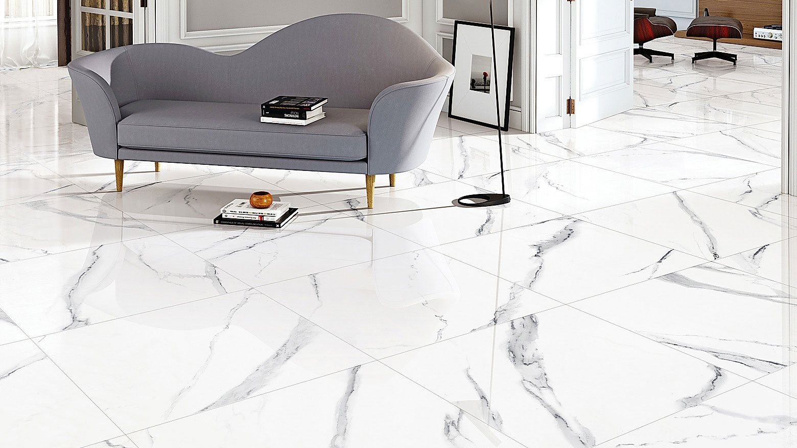 New Carrara 300x600mm Polished, Carrara Ceramic Floor Tile