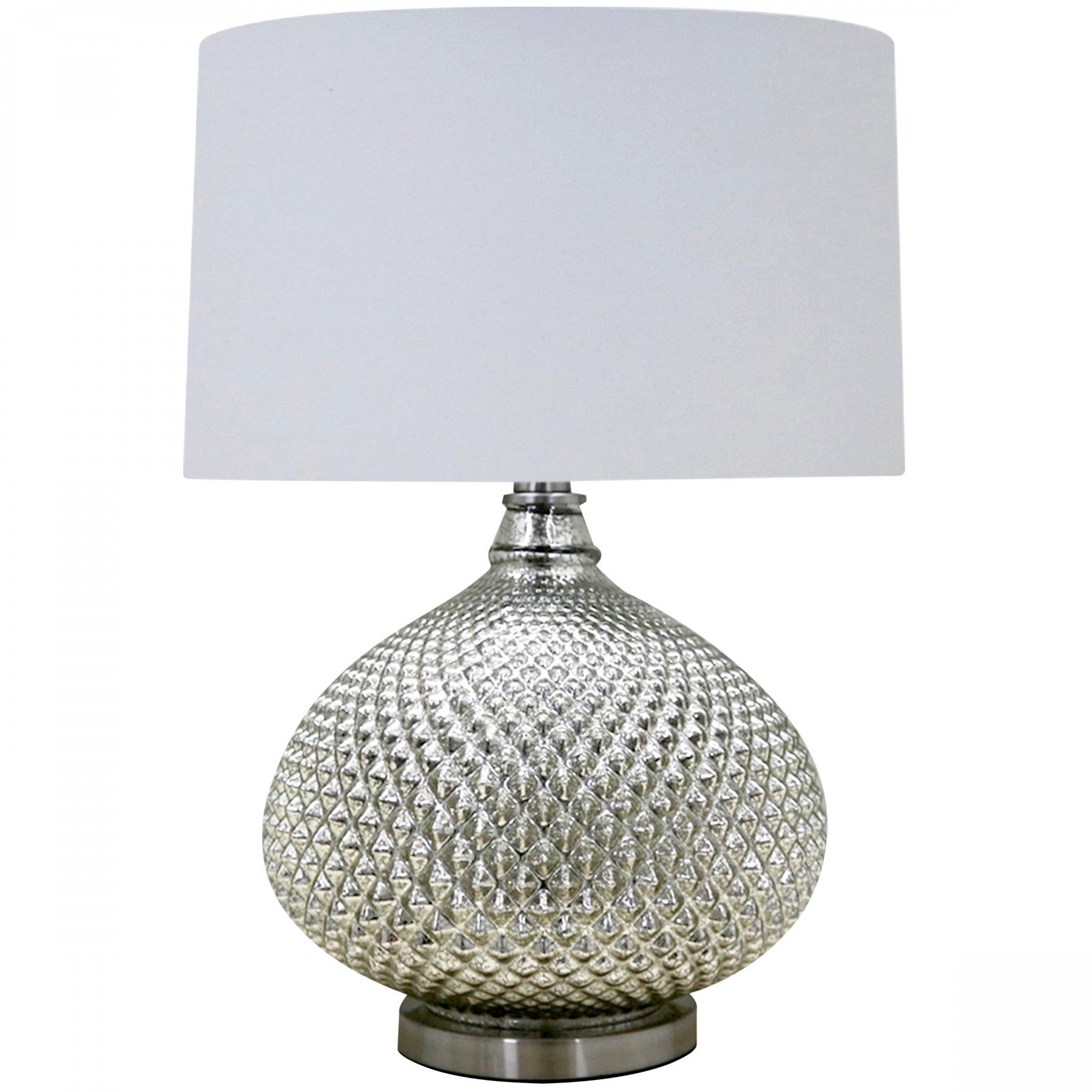 chloe hobnail mercury glass task table lamp