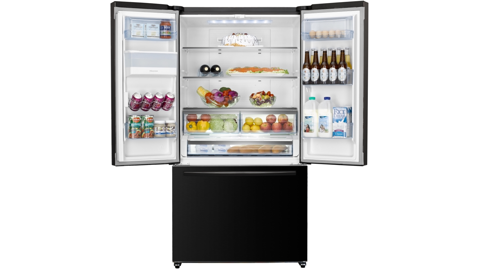 Buy Hisense 630l French Door Fridge Black Steel Harvey Norman Au