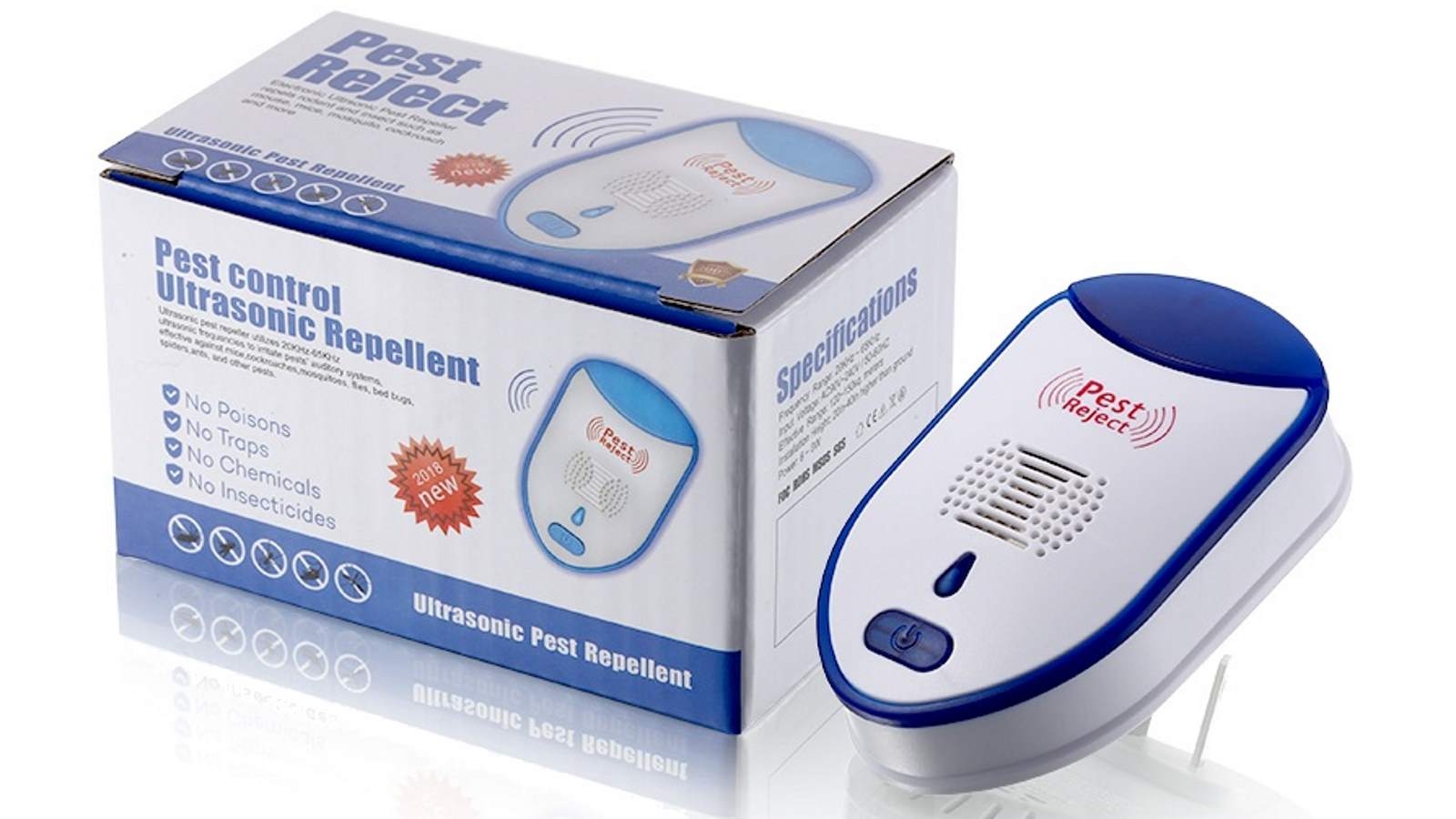 Buy Ultrasonic Pest Repeller Blue And White Harvey Norman Au