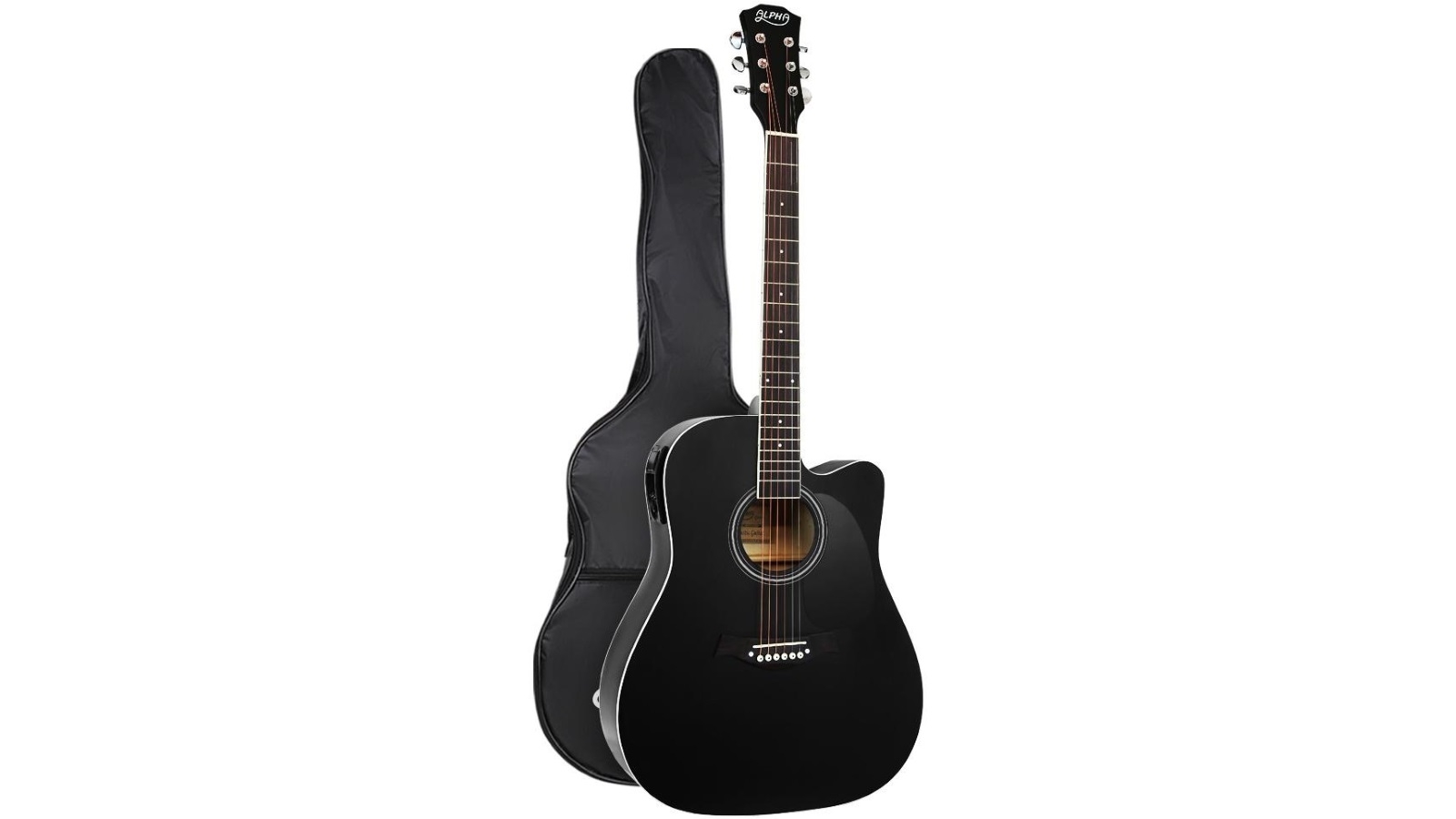 electric acoustic guitar black