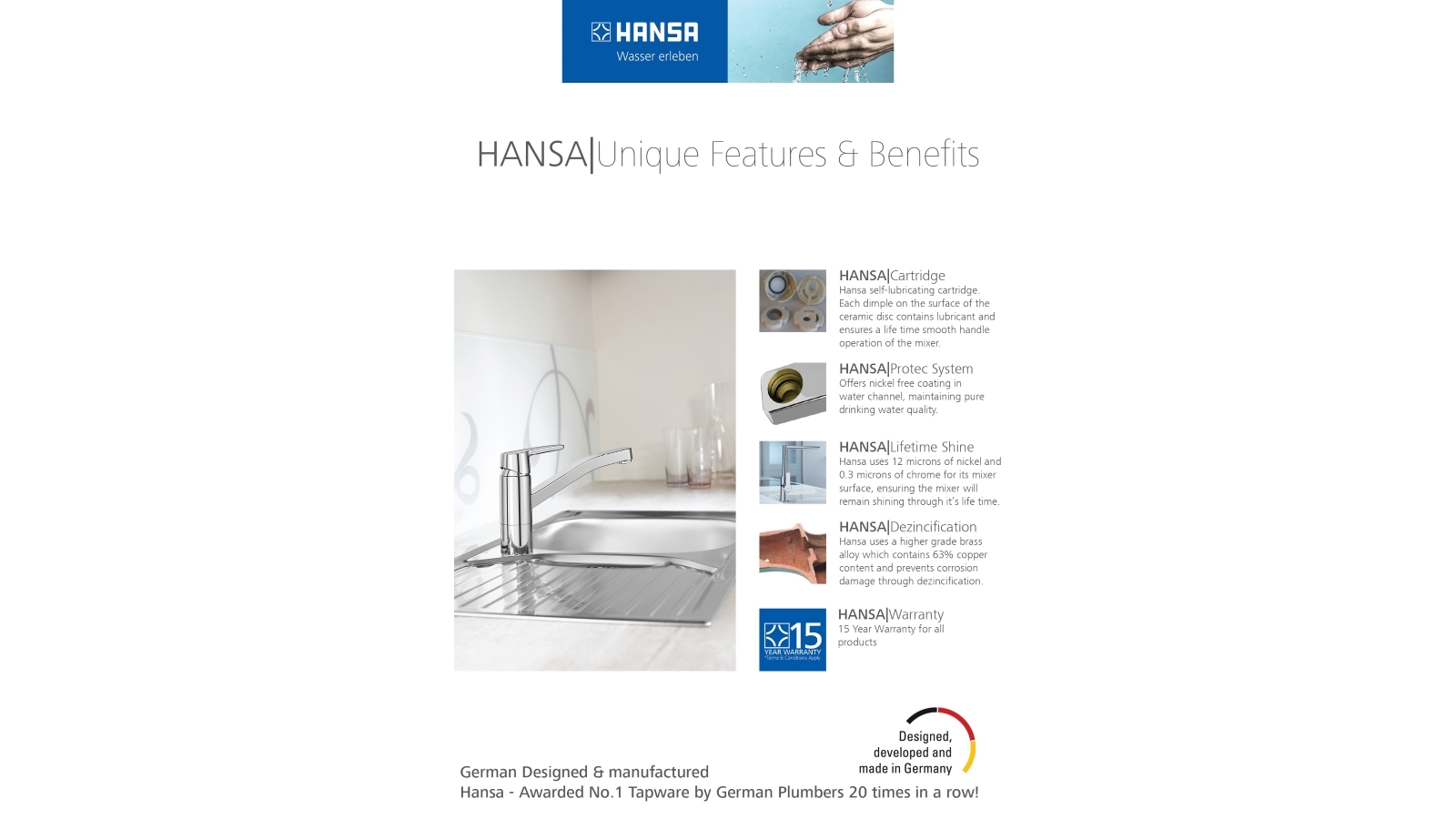 Buy Hansa Prado Kitchen Mixer Harvey Norman Au