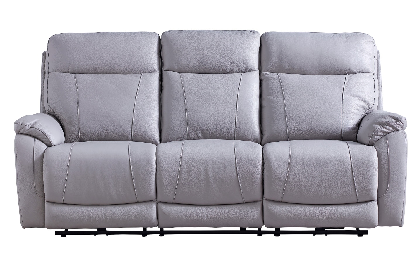 triple reclining sofa leather