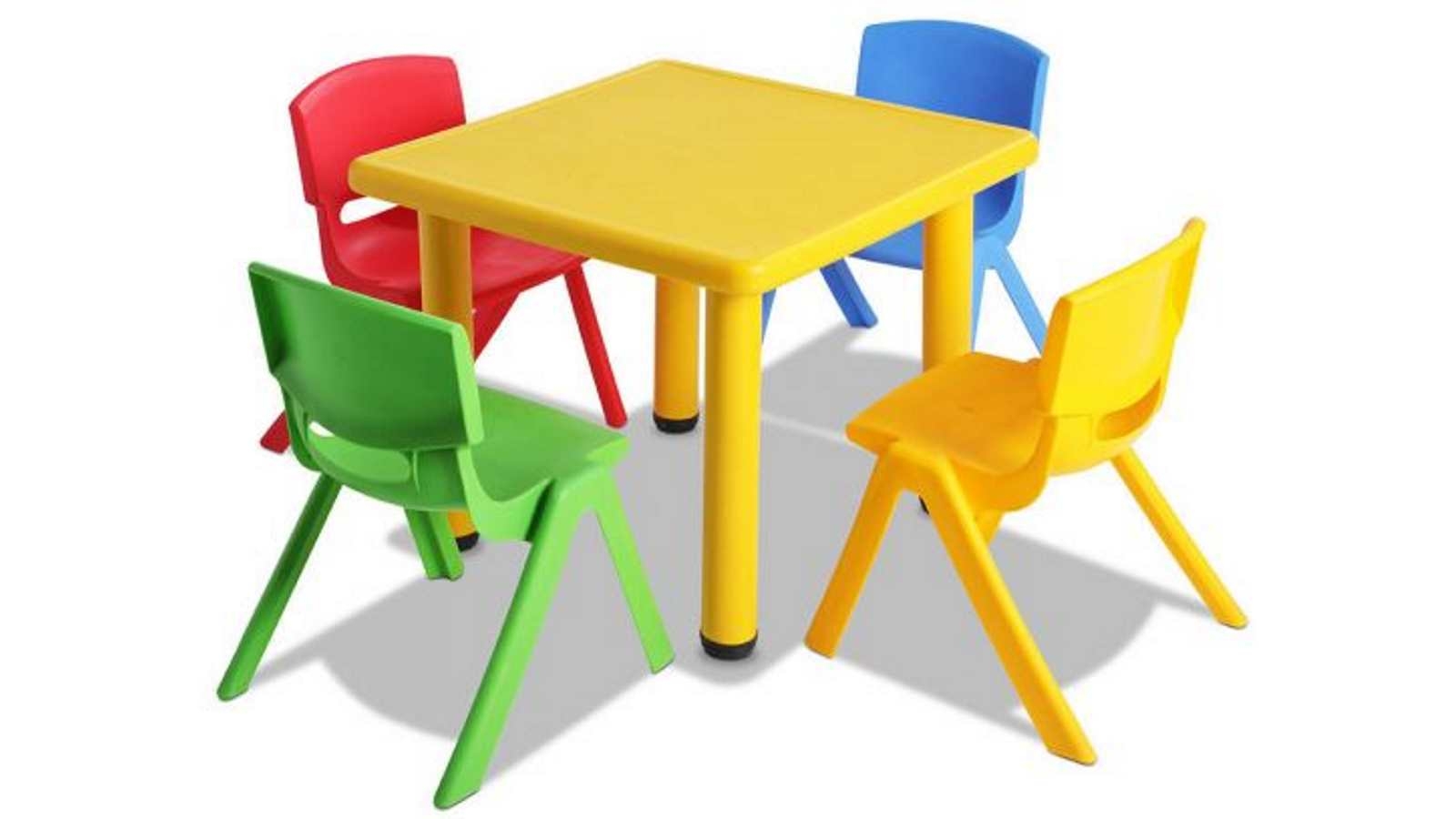 childrens plastic table and chairs australia
