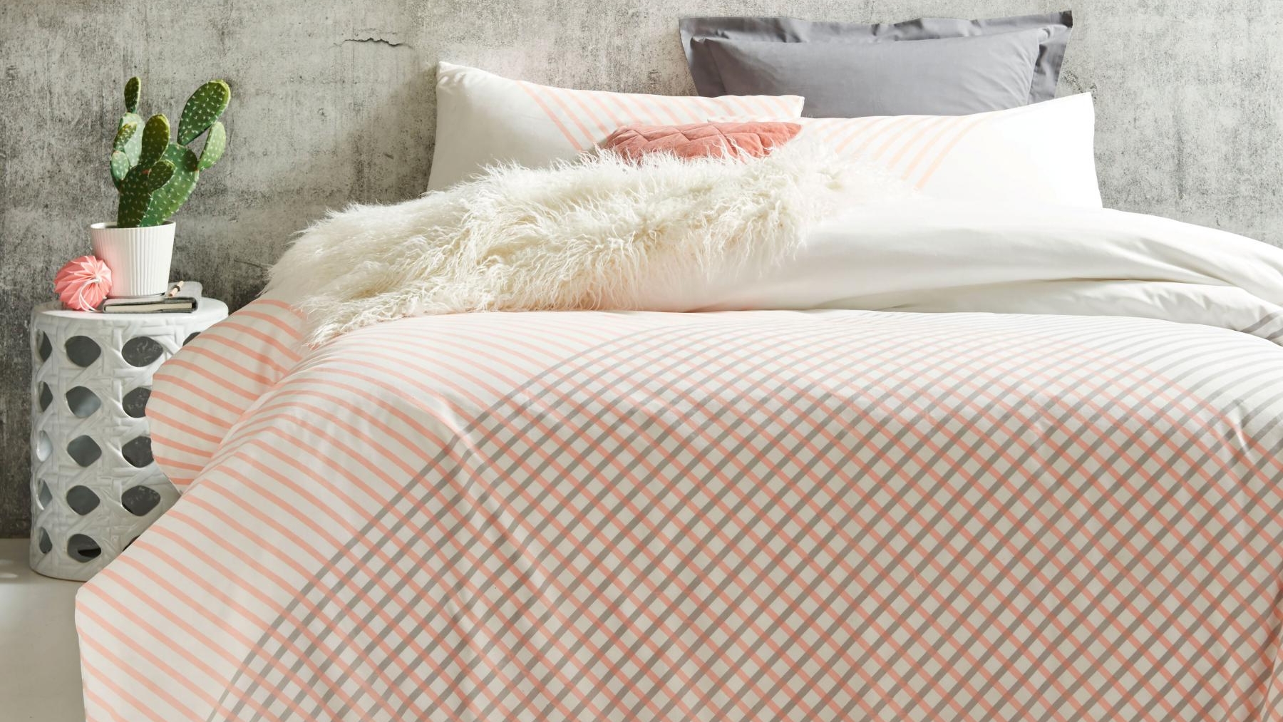 Lonnie Peach Quilt Cover Set Harvey Norman Au