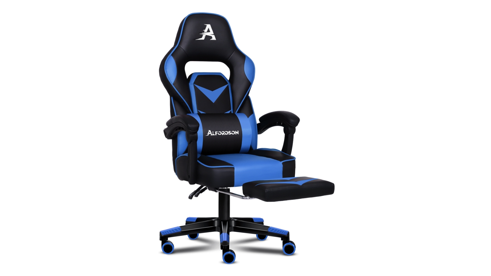 blue racing office chair