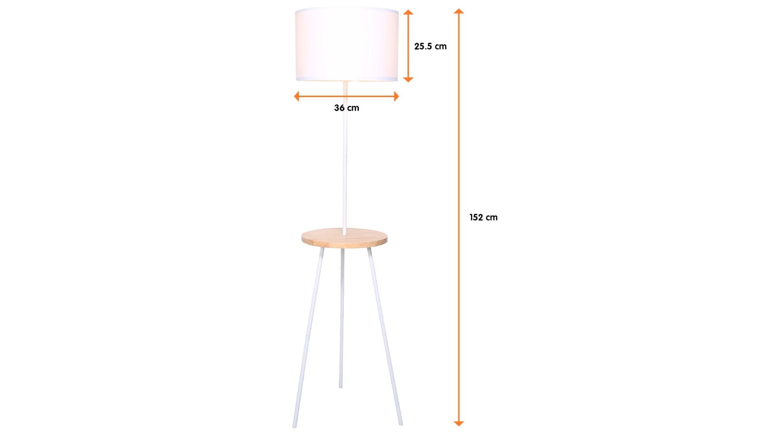 Metal Floor Lamp With Wooden Table, Floor Lamp With Table Attached Australia
