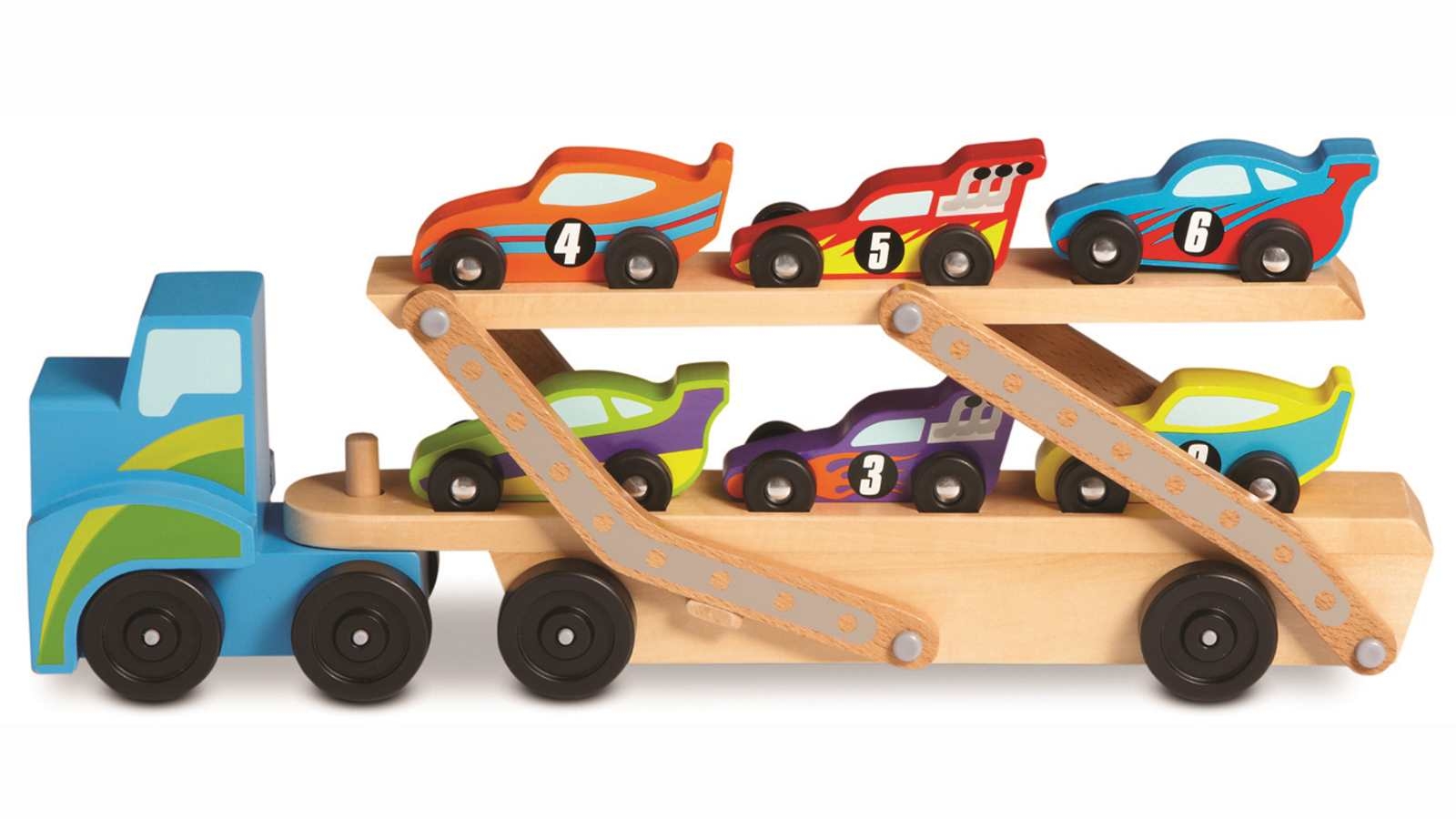 melissa and doug jumbo race car carrier