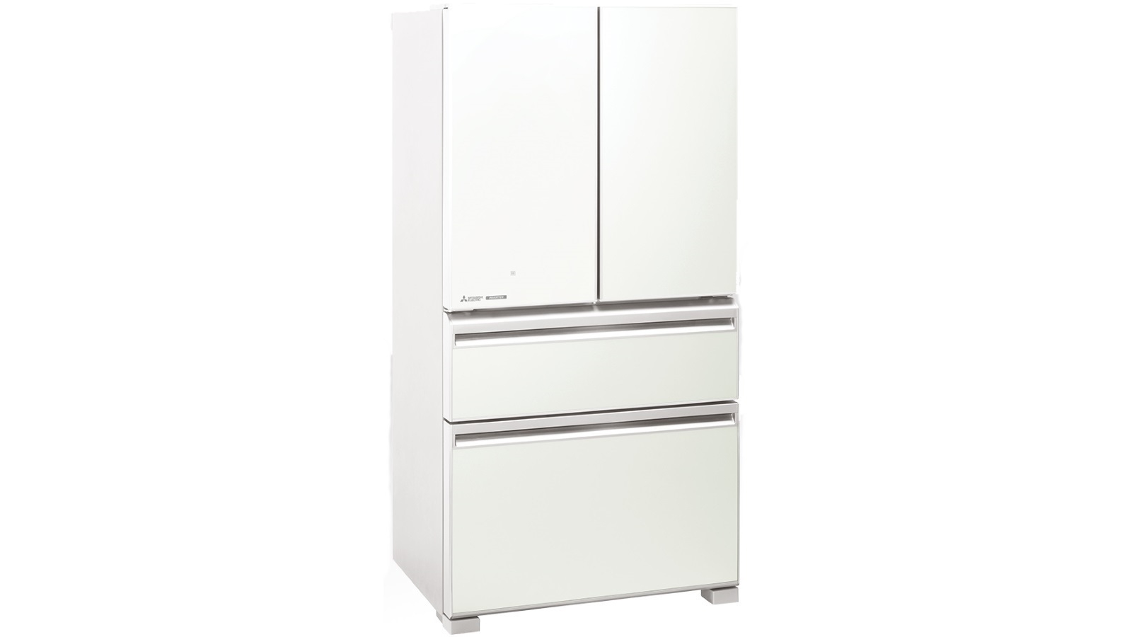 Buy Mitsubishi 630l Lx Grande Glass French Door Fridge White Harvey Norman Au
