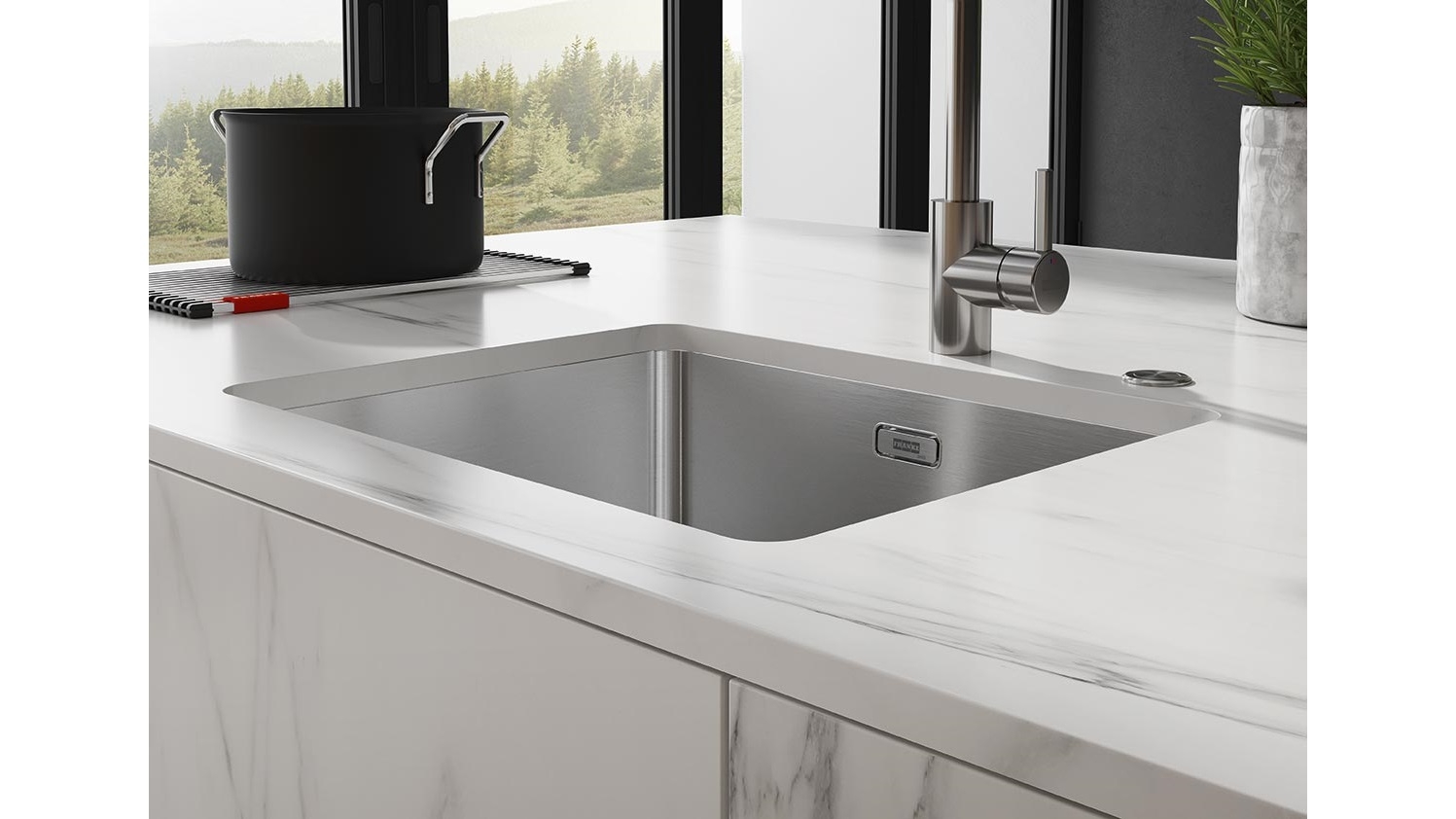 Buy Franke Mythos MYX110-45 Single Bowl Undermount Sink with Accessories  Harvey Norman AU