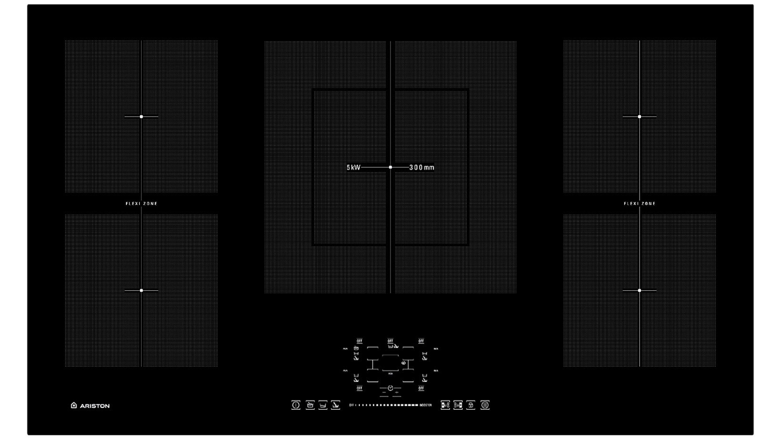 ariston 60cm flexizone induction cooktop