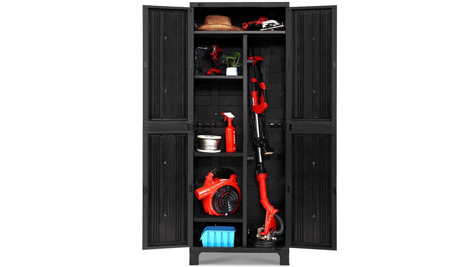 Gardeon 173cm Outdoor Storage, Outdoor Storage Cabinet With Shelves Australia