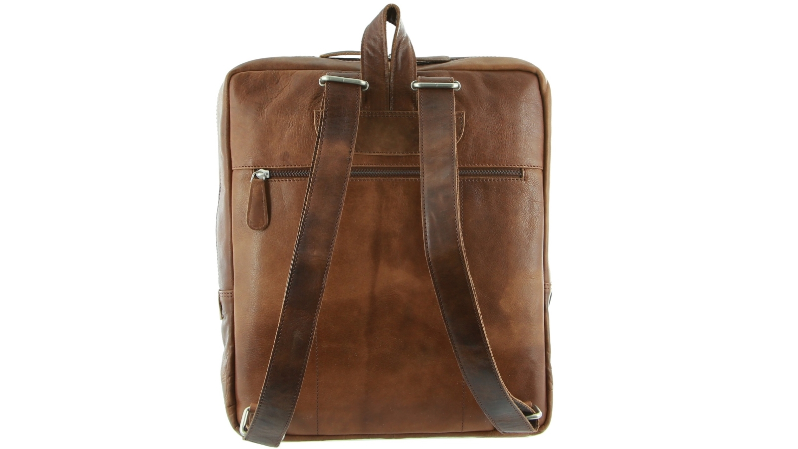 rustic leather backpack