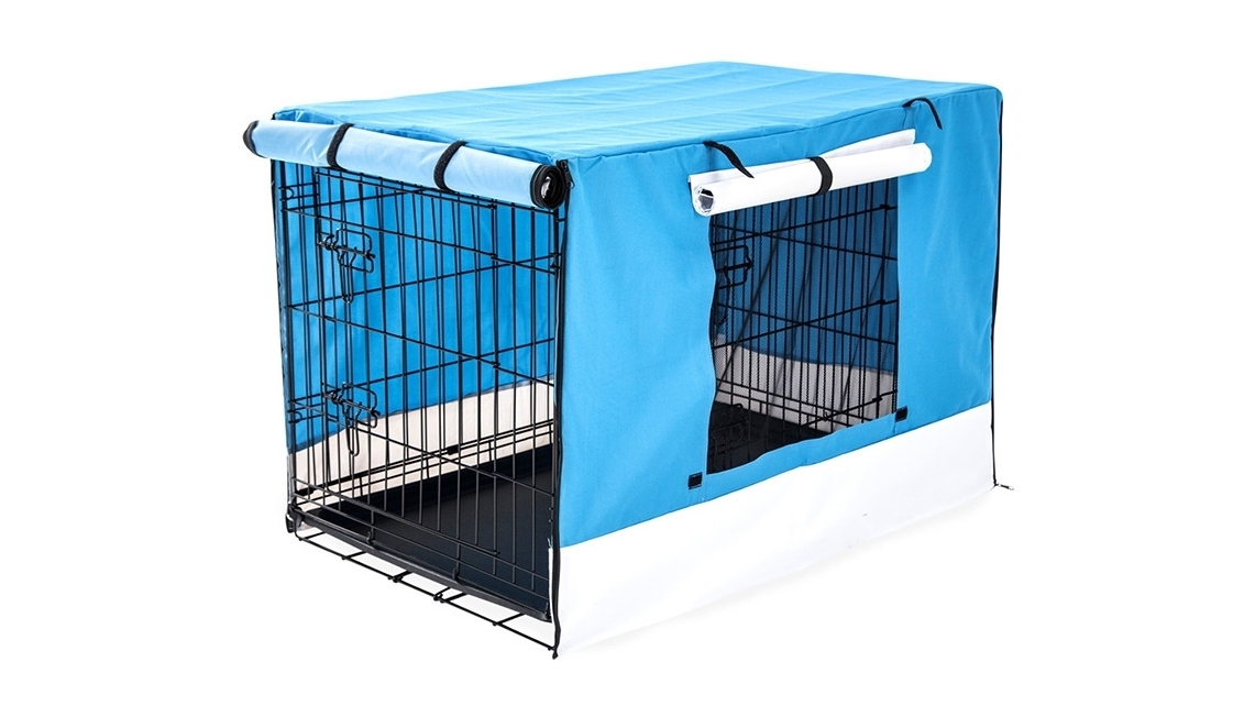 30 inch blue dog crate