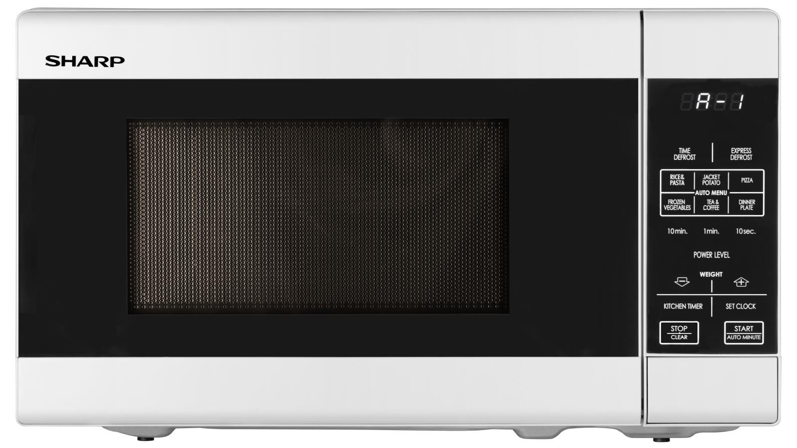 sharp 20l compact microwave black