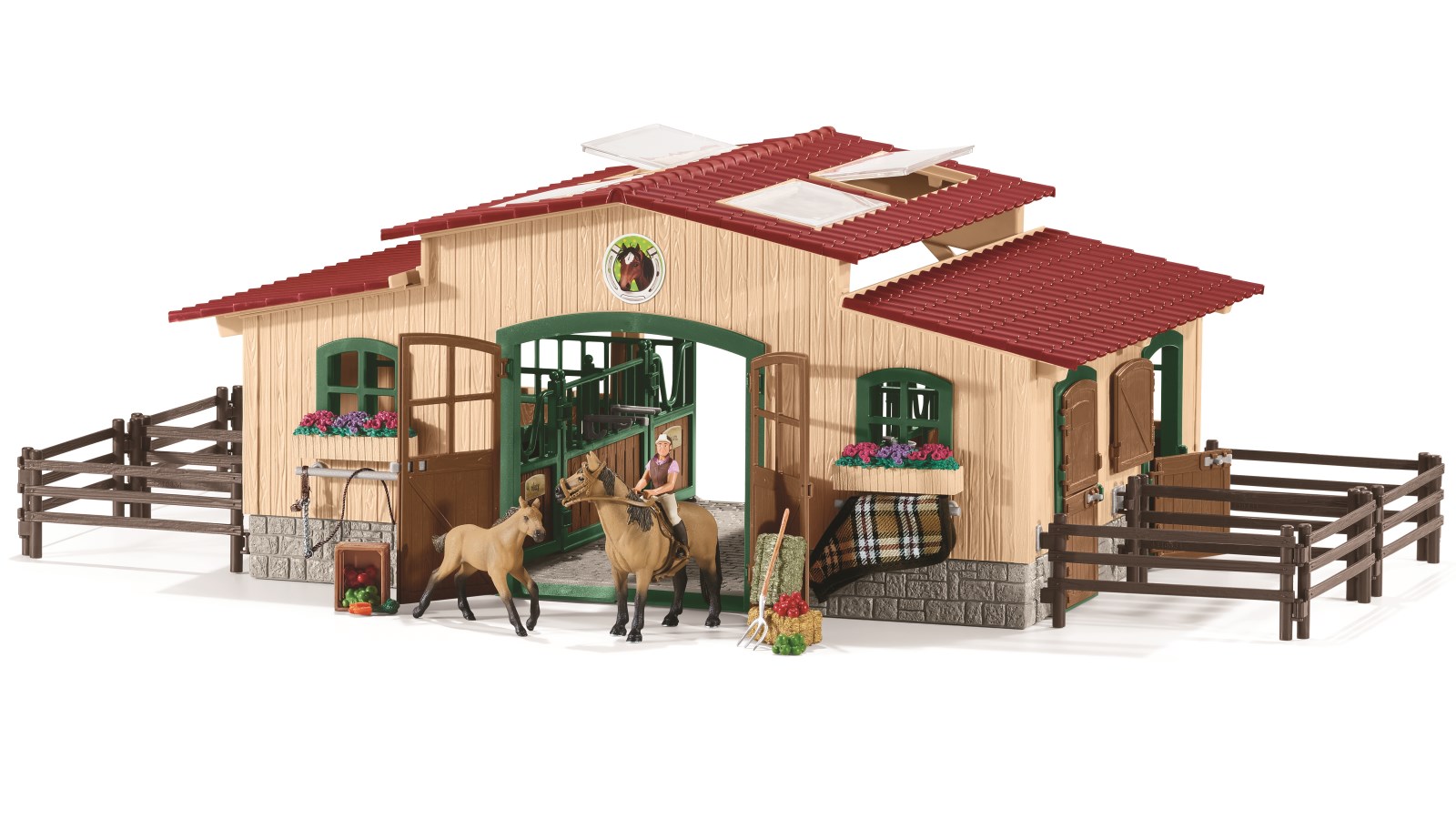 schleich barn with animals and accessories