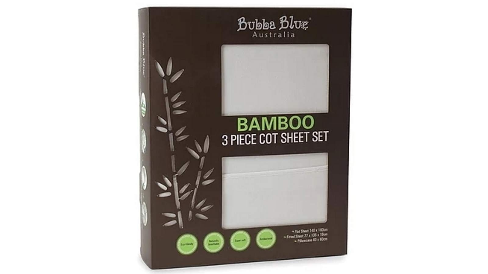 bubba blue bamboo cot sheet set