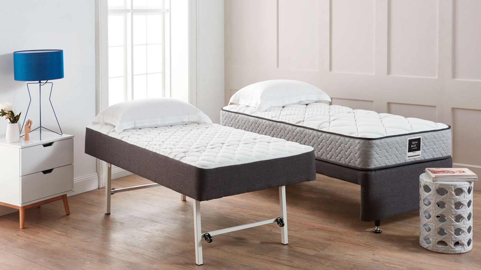 King Koil Rollaway Elevate Base And, Trundle Bed Pop Up To King