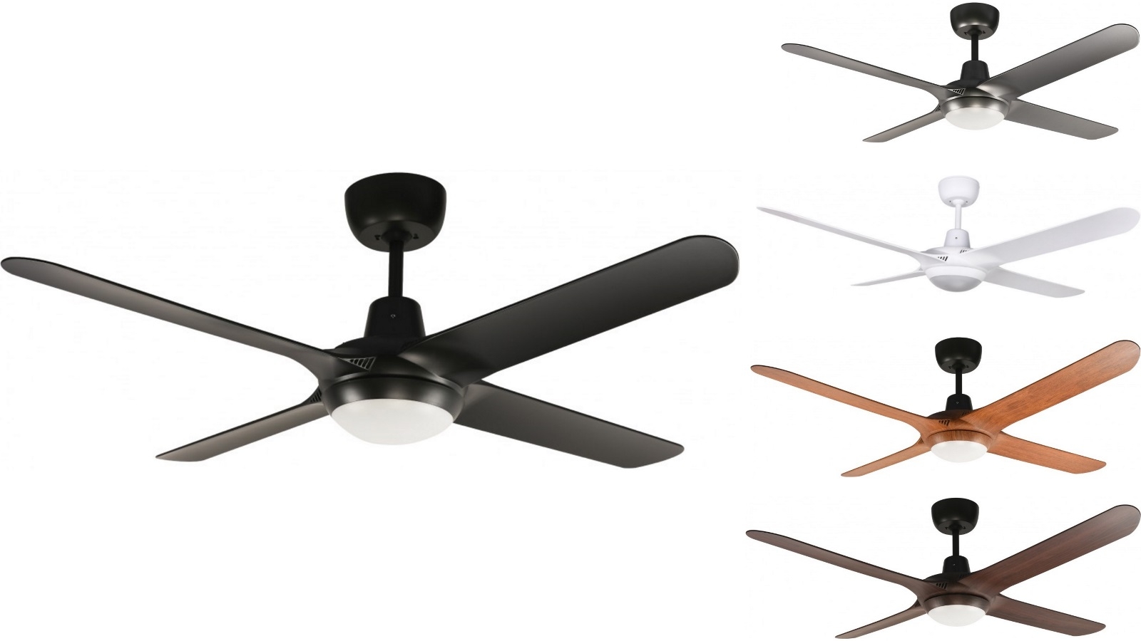 Ventair Spyda 56" 1423mm 4 Blade Indoor/Outdoor Ceiling Fan with CCT LED Light 