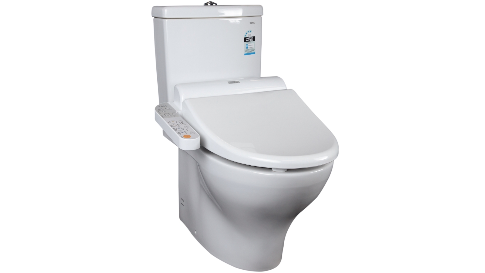 Buy Toto Two Pieces Back To Wall Toilet Elongated Washlet With Side Control Package Harvey Norman Au
