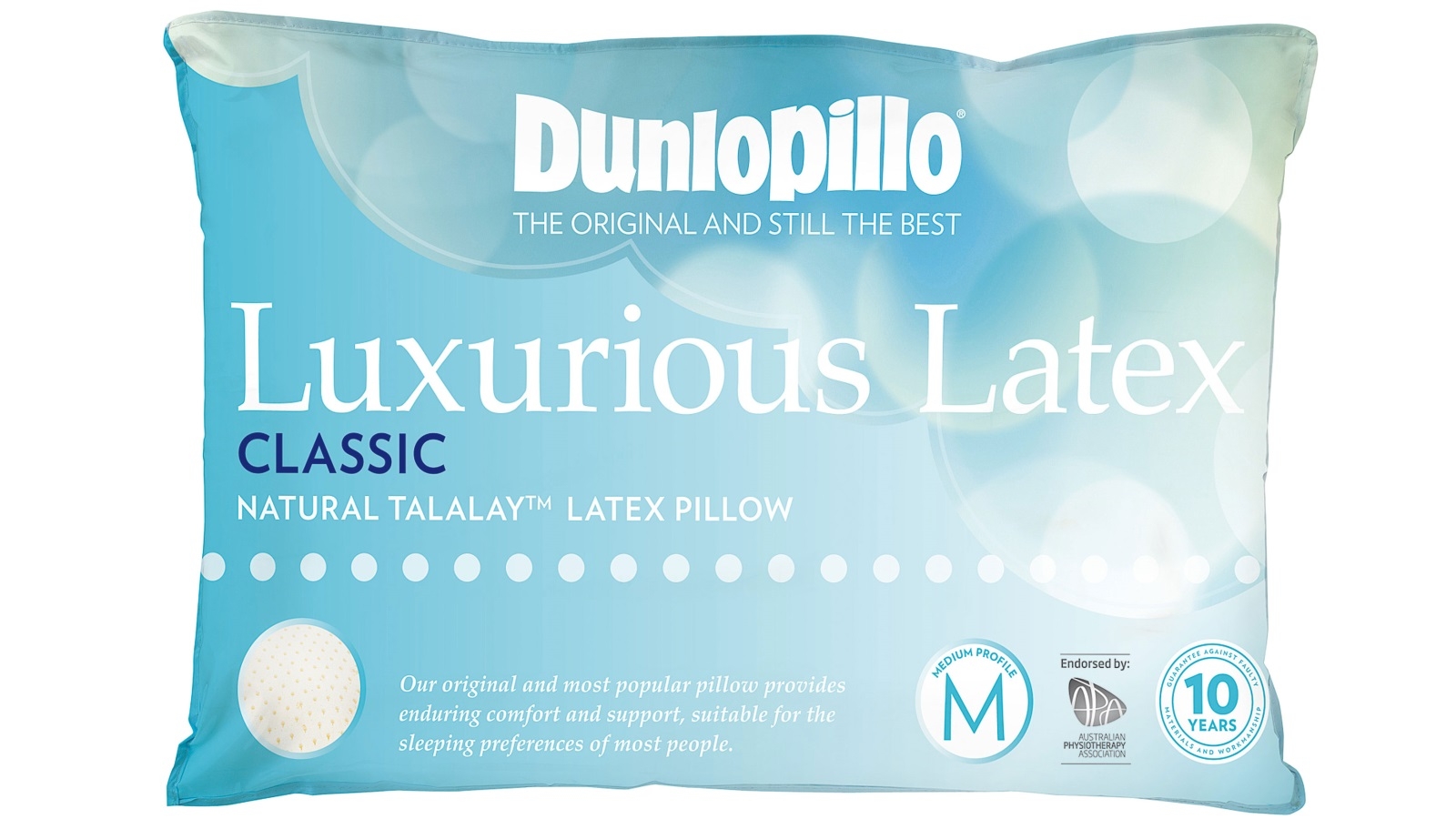 Buy Dunlopillo Luxurious Latex Medium 