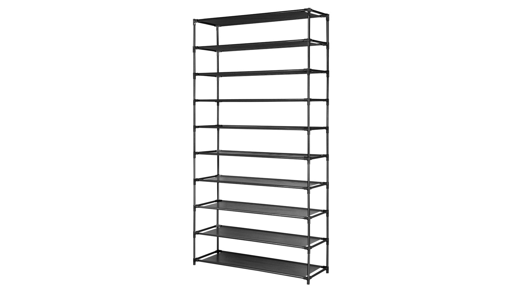 Buy Artiss 50 Pairs 10 Tier Shoe Shelf Holder Black Harvey Norman Au