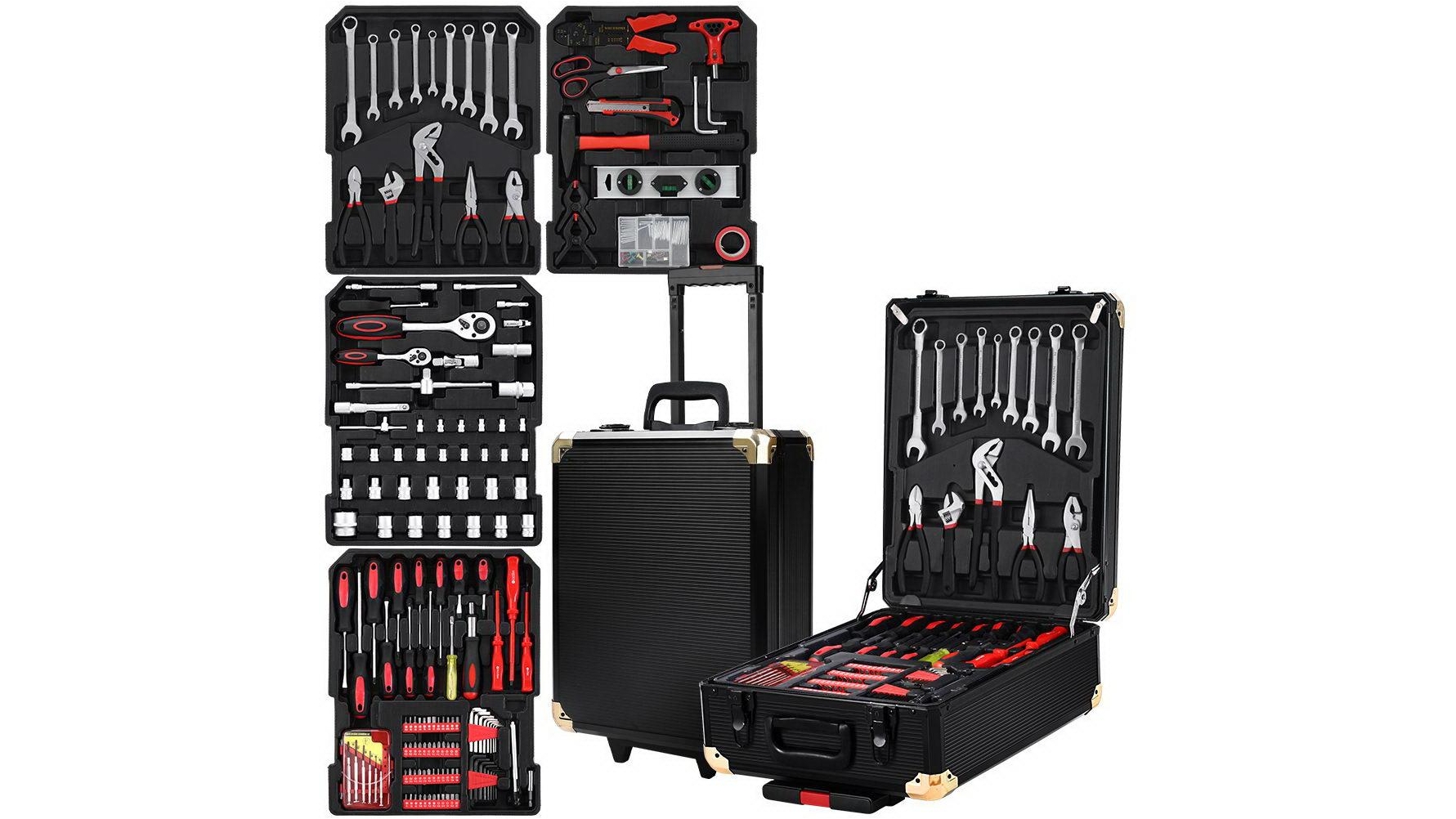 816 Pieces Portable Tool Kit - Black