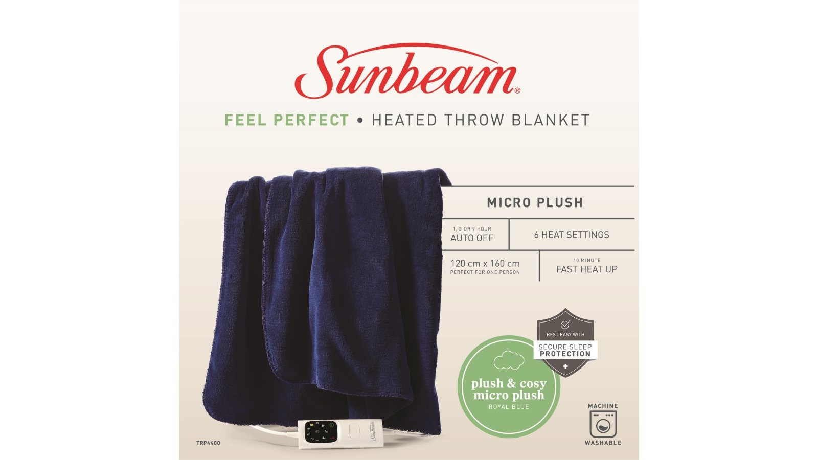 micro plush heated throw