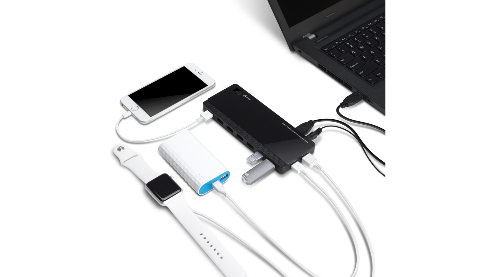 Buy TP-Link USB 7-Port Hub with 2 Charging Ports Harvey Norman AU