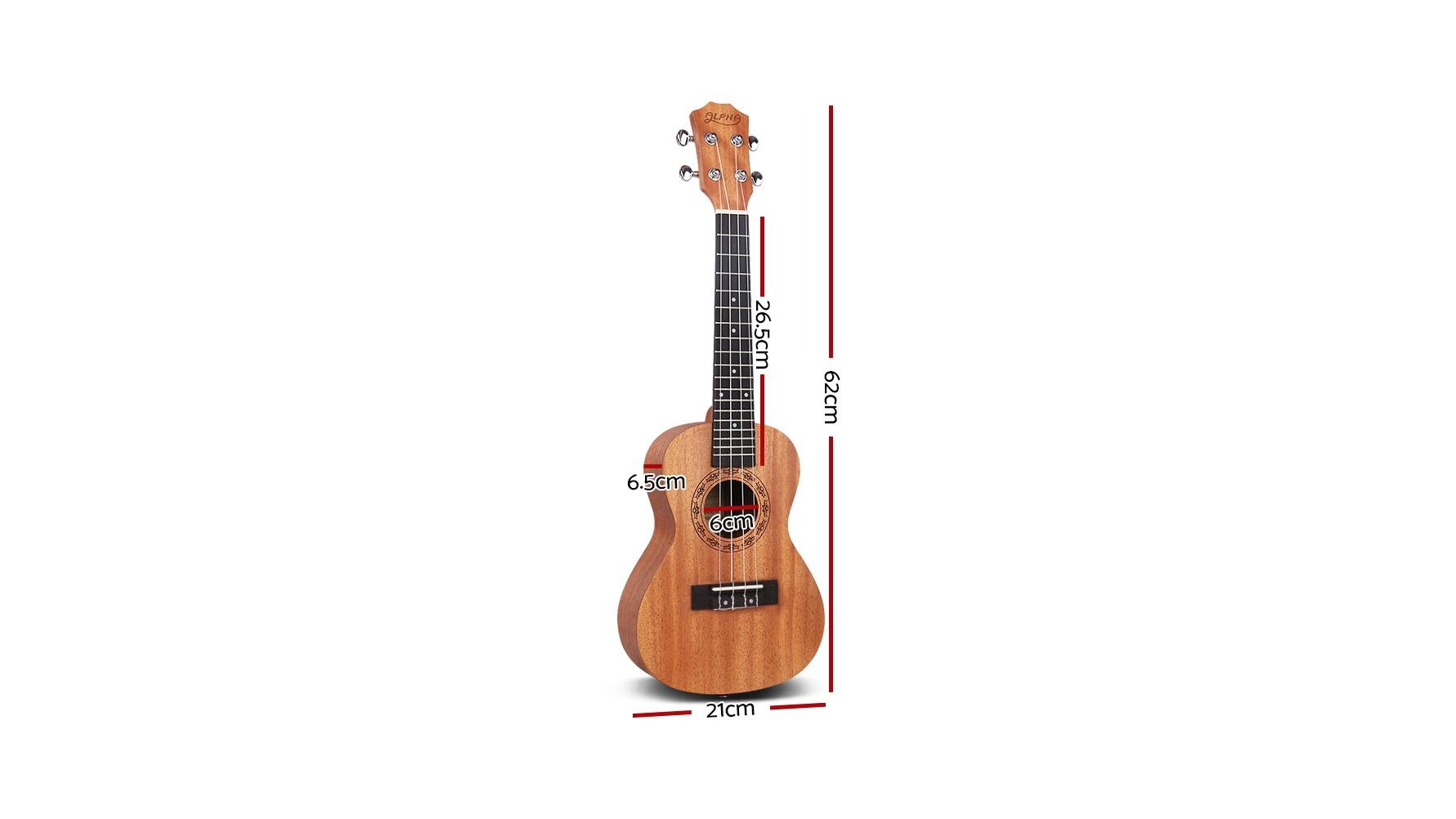 Buy Alpha 23 Inch Concert Ukulele With Tuner Natural Harvey Norman Au