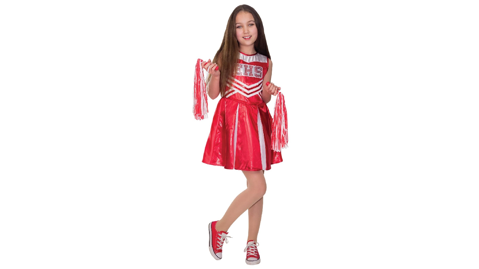 Medium Rubies Lets Pretend Childs Cheerleader Camp Costume 